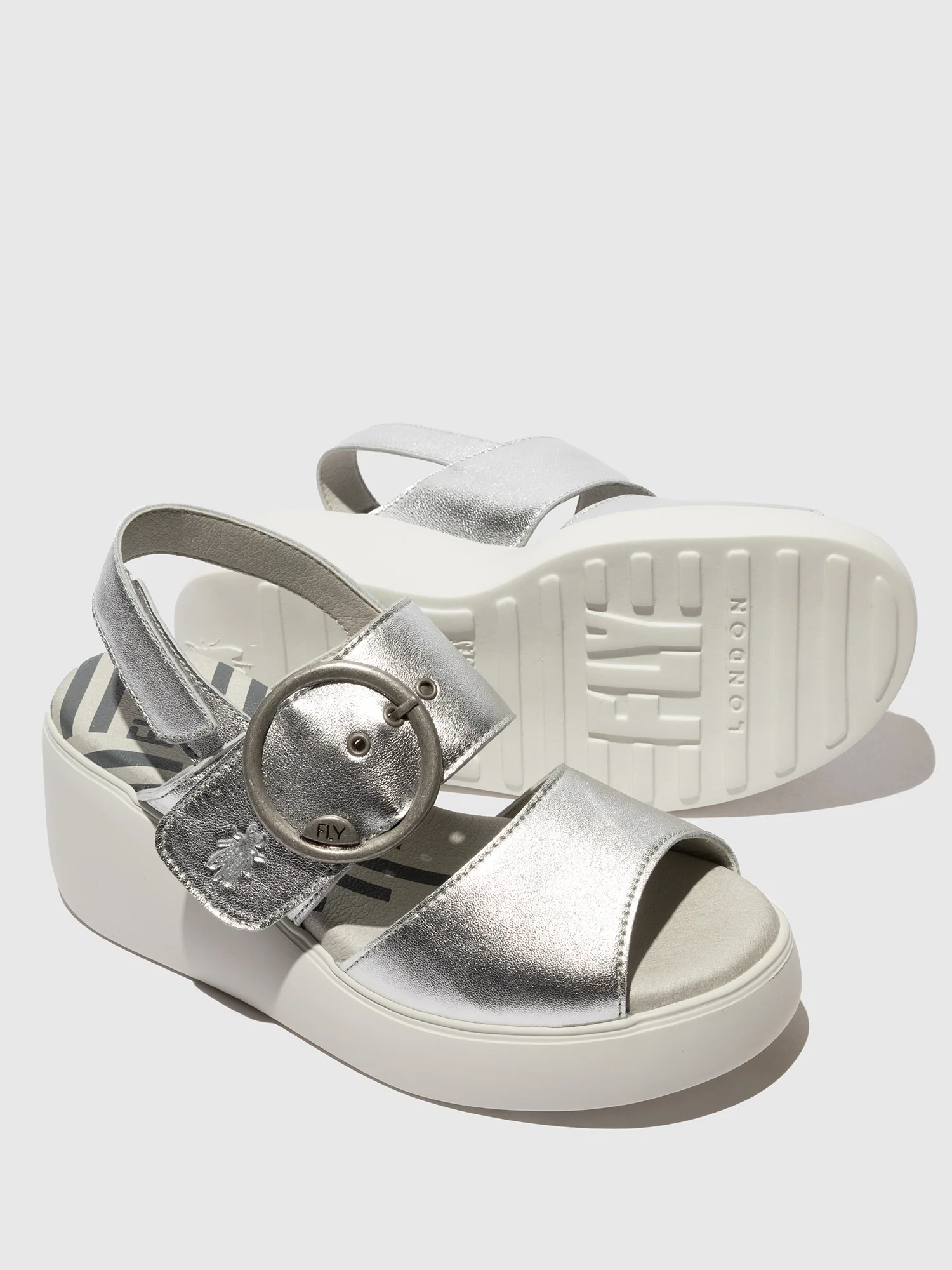 Sling-Back Sandals DIGO939FLY SILVER - Image 4