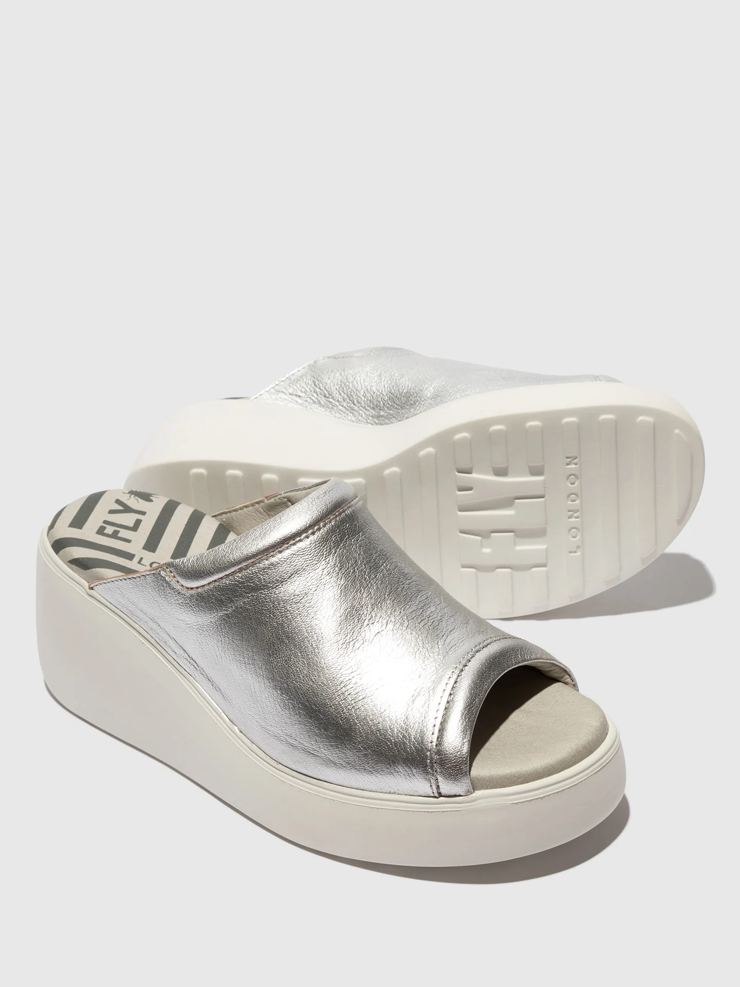 Slip-on Mules DOLI042FLY SILVER - Image 4