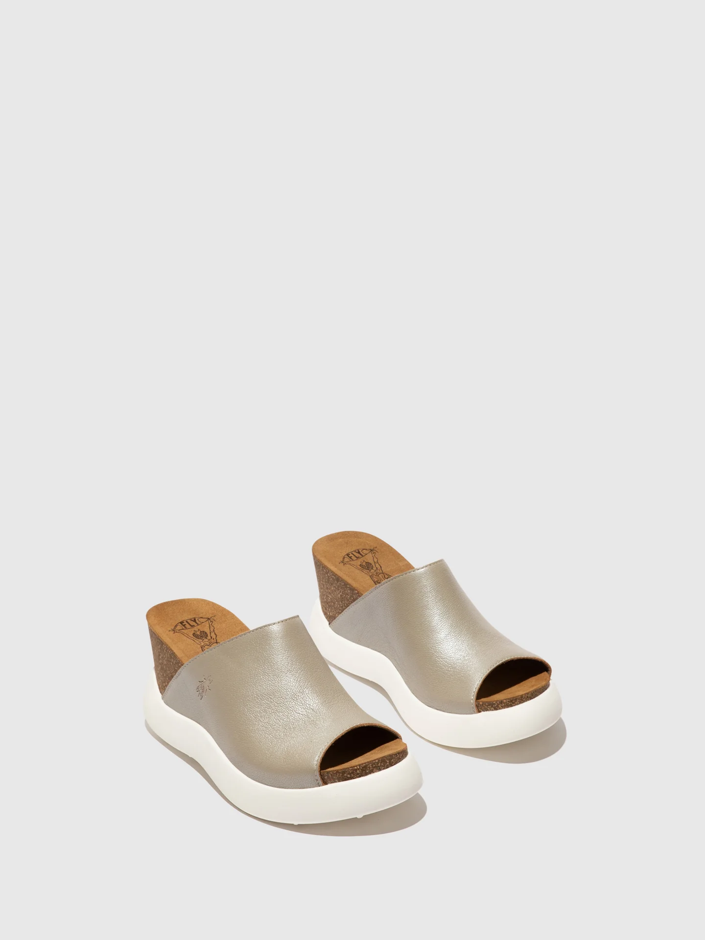 Slip-on Mules GINO966FLY SILVER - Image 2