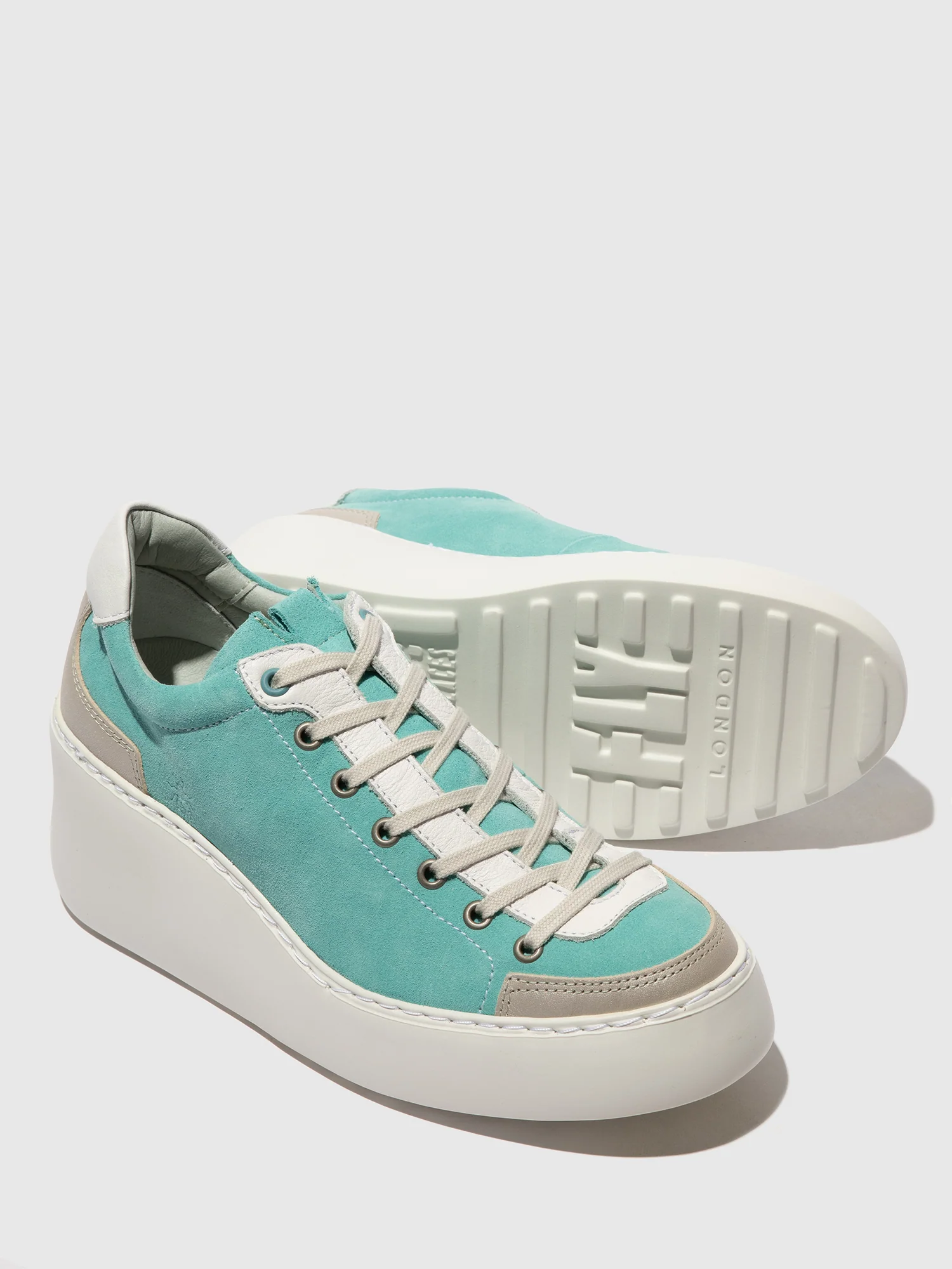 Lace-up Trainers DUFY671FLY SILVER/WHITE/SPEARMINT - Image 4