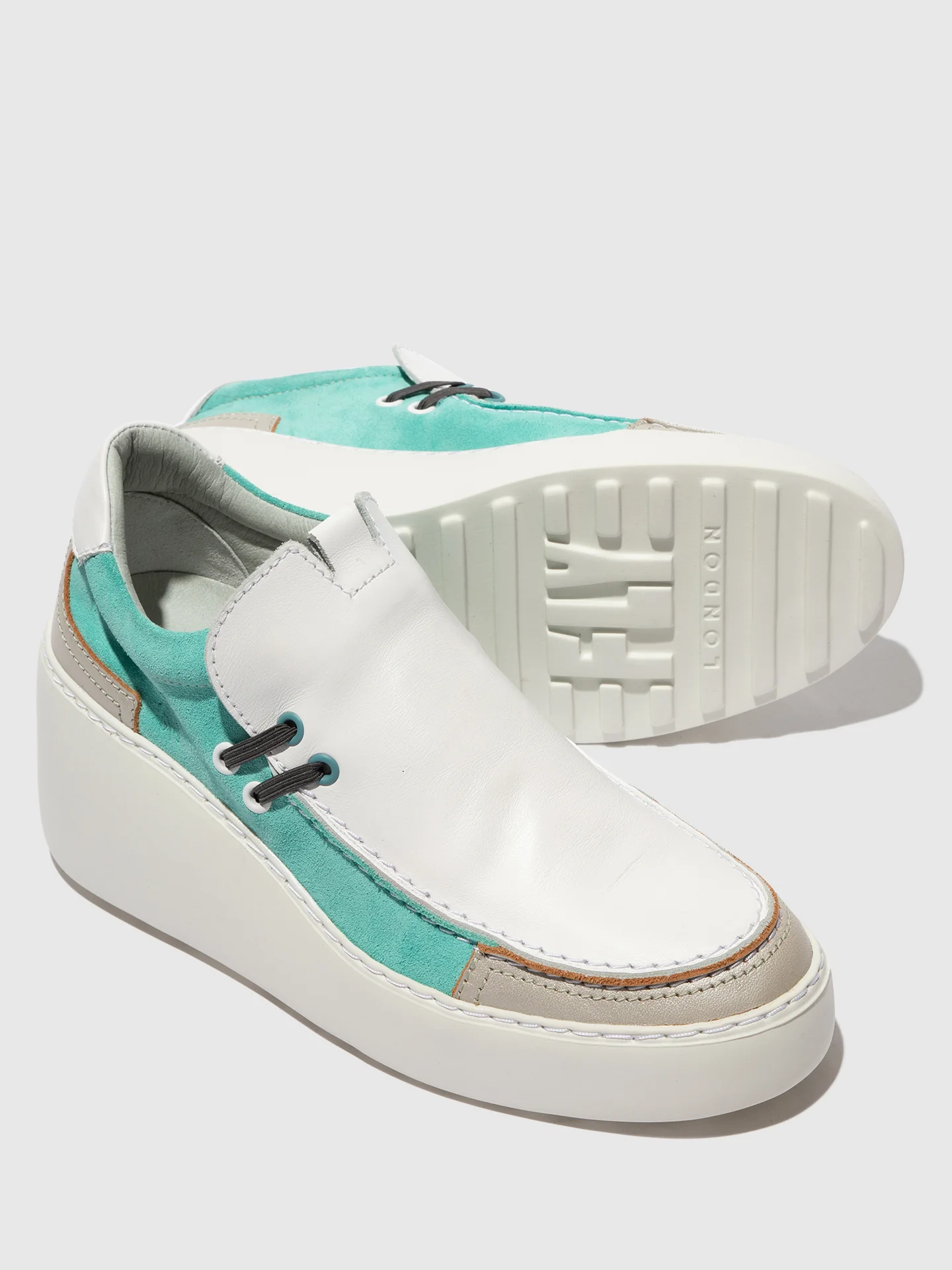 Slip-on Trainers DAVY667FLY SILVER/WHITE/SPEARMINT - Image 4