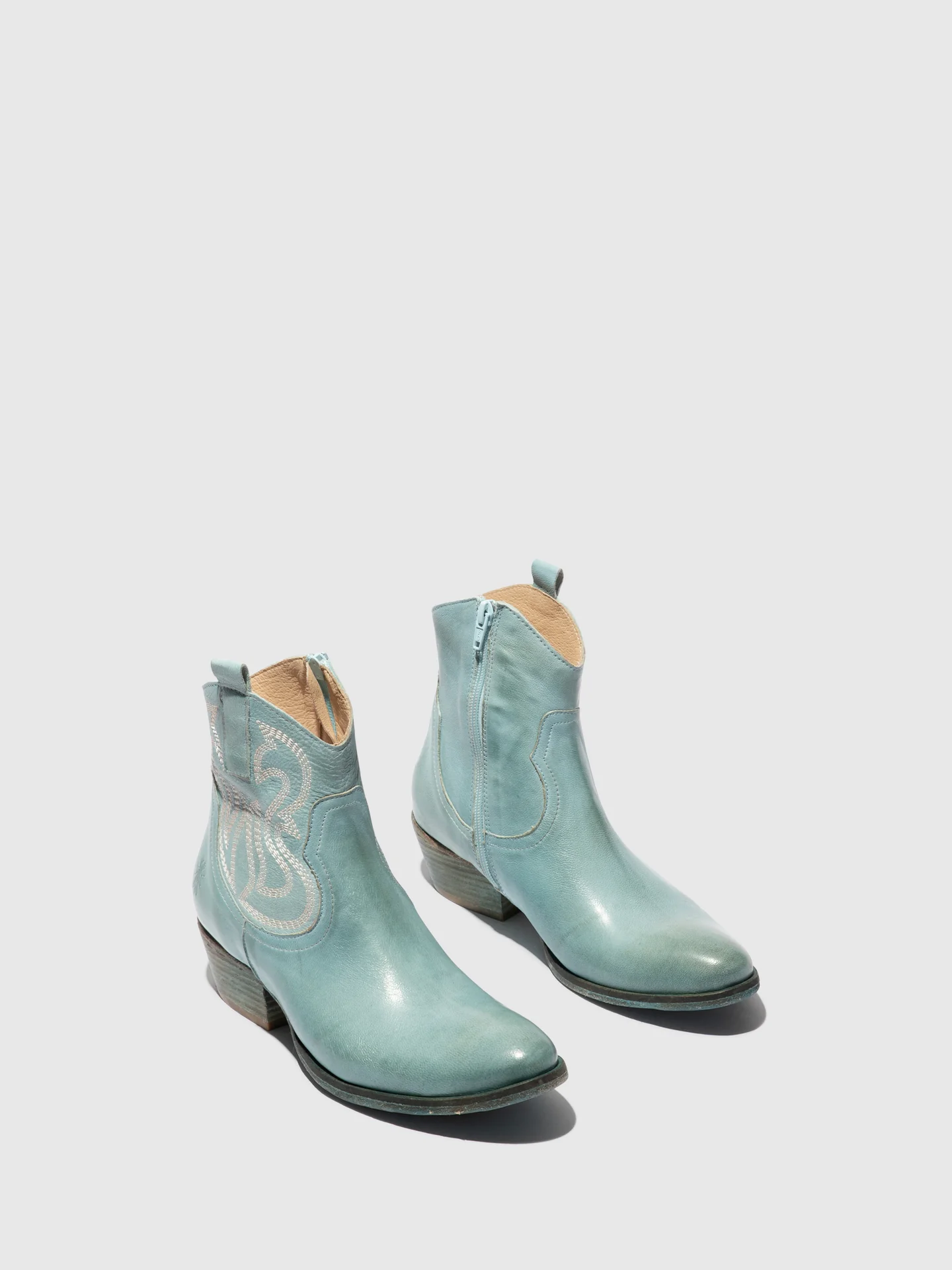 Cowboy Ankle Boots WAMI092FLY SKY BLUE - Image 2