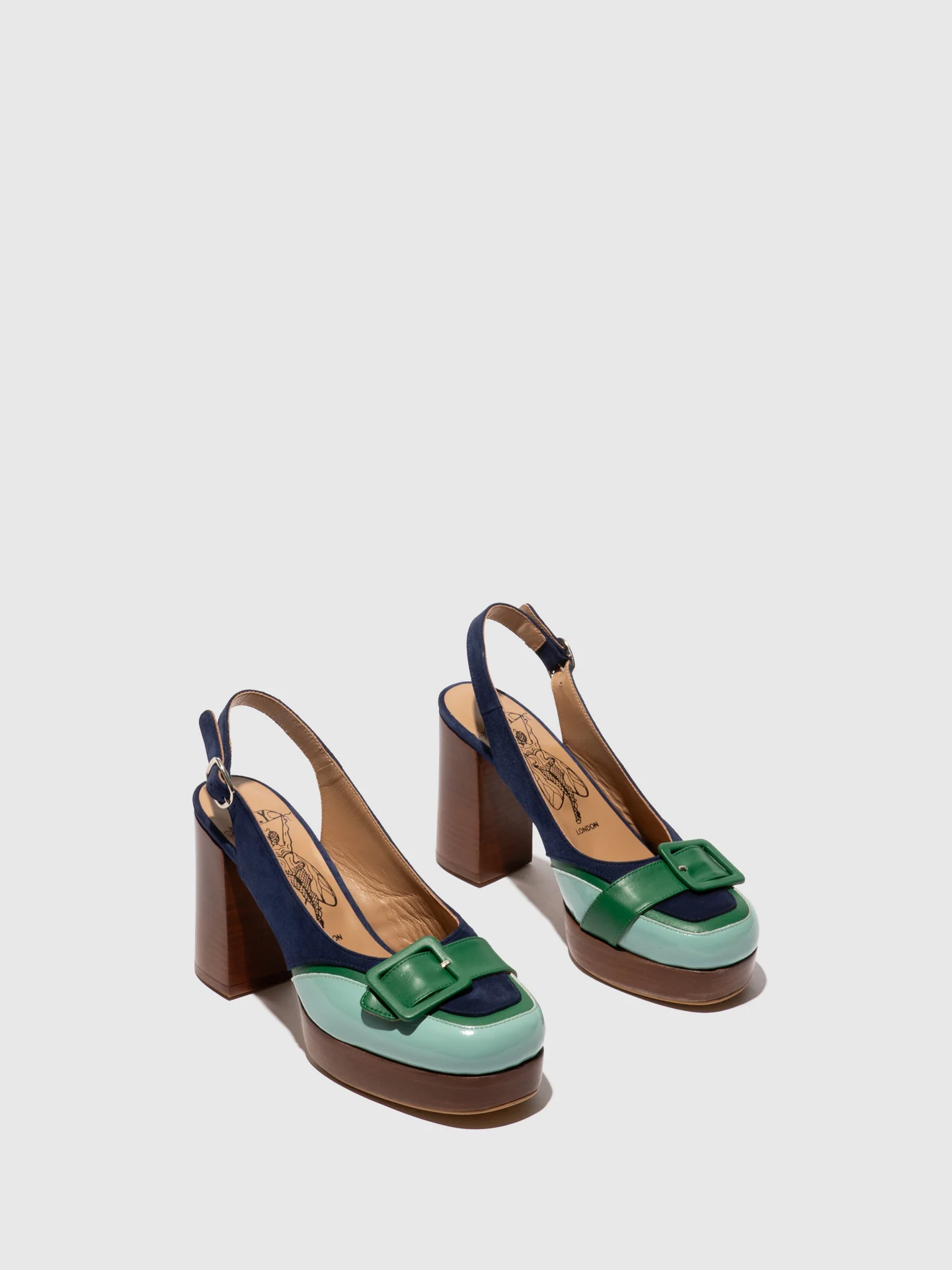 Buckle Sandals EVAH243FLY SKY BLUE/EMERALD/BLUE - Image 2