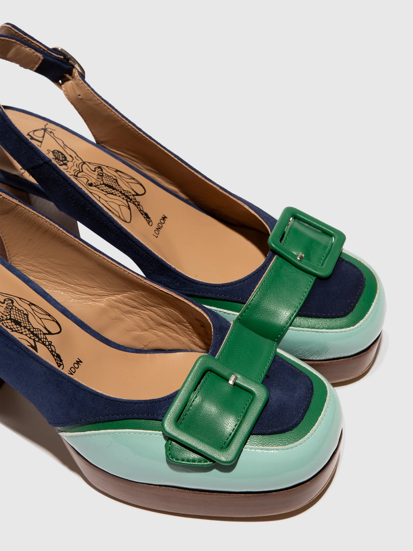 Buckle Sandals EVAH243FLY SKY BLUE/EMERALD/BLUE - Image 4