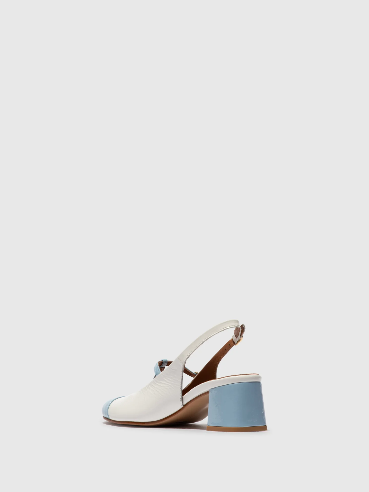 Sling-Back Sandals SOLN083FLY SKY BLUE/OFFWHITE - Image 3