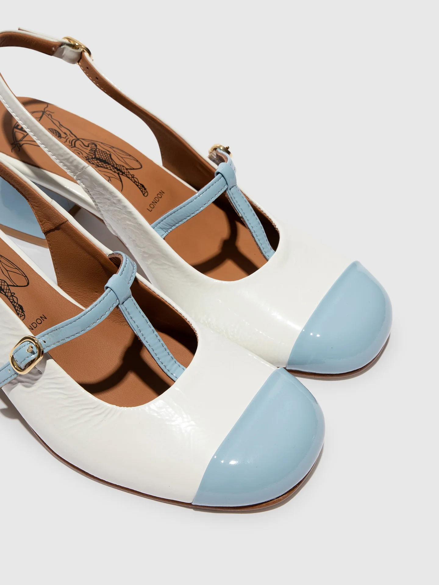 Sling-Back Sandals SOLN083FLY SKY BLUE/OFFWHITE - Image 4