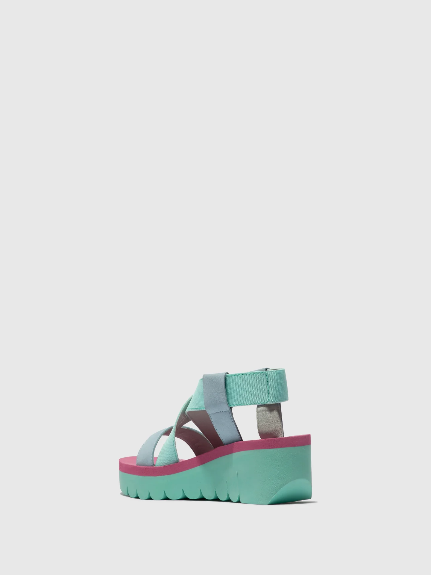 Sling-Back Sandals YABI922FLY SKY BLUE/SPEARMINT/LILAC - Image 3