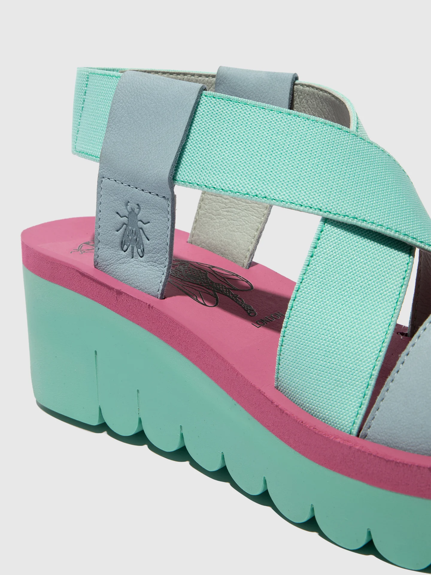 Sling-Back Sandals YABI922FLY SKY BLUE/SPEARMINT/LILAC - Image 4