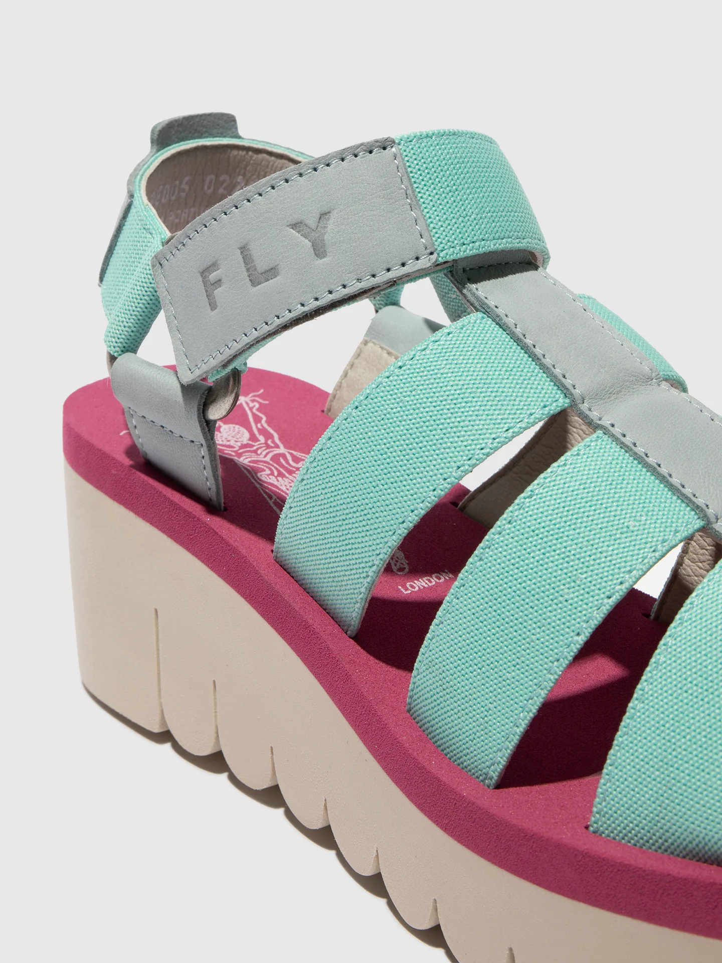 Strappy Sandals YOJI198FLY SKY BLUE/SPEARMINT/LILAC - Image 4