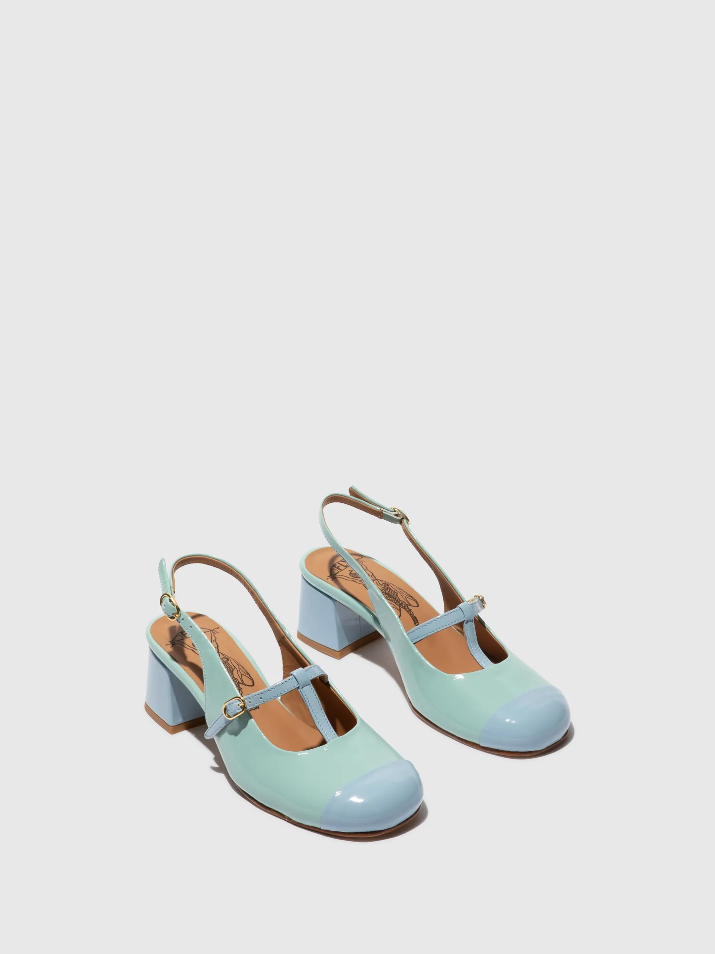 Sling-Back Sandals SOLN083FLY SKY BLUE/SPEARMINT - Image 2