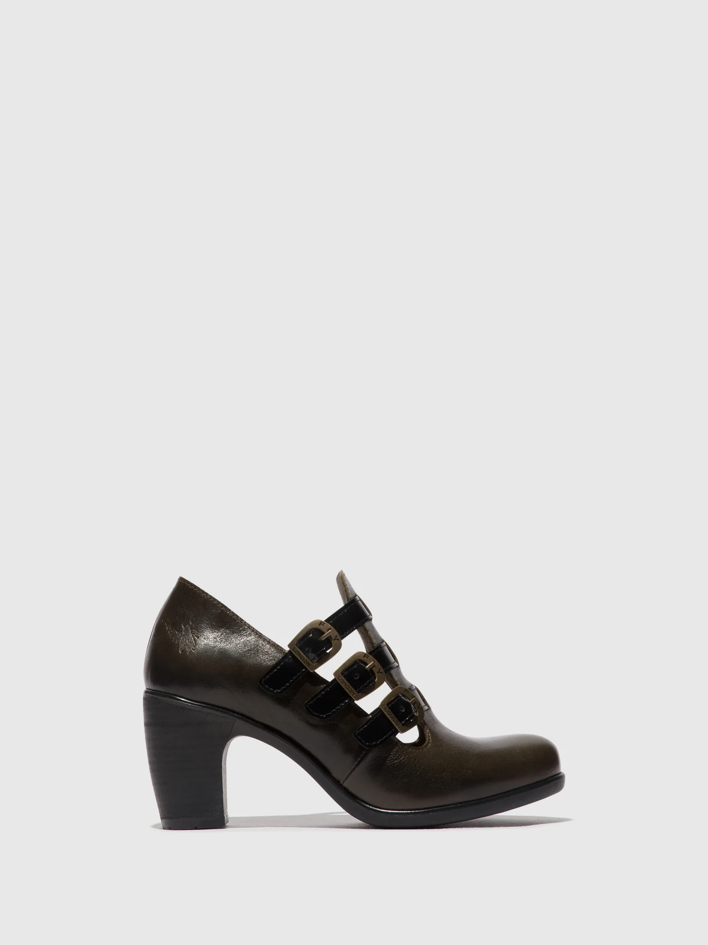 Buckle Shoes KACY011FLY SLUDGE/BLACK