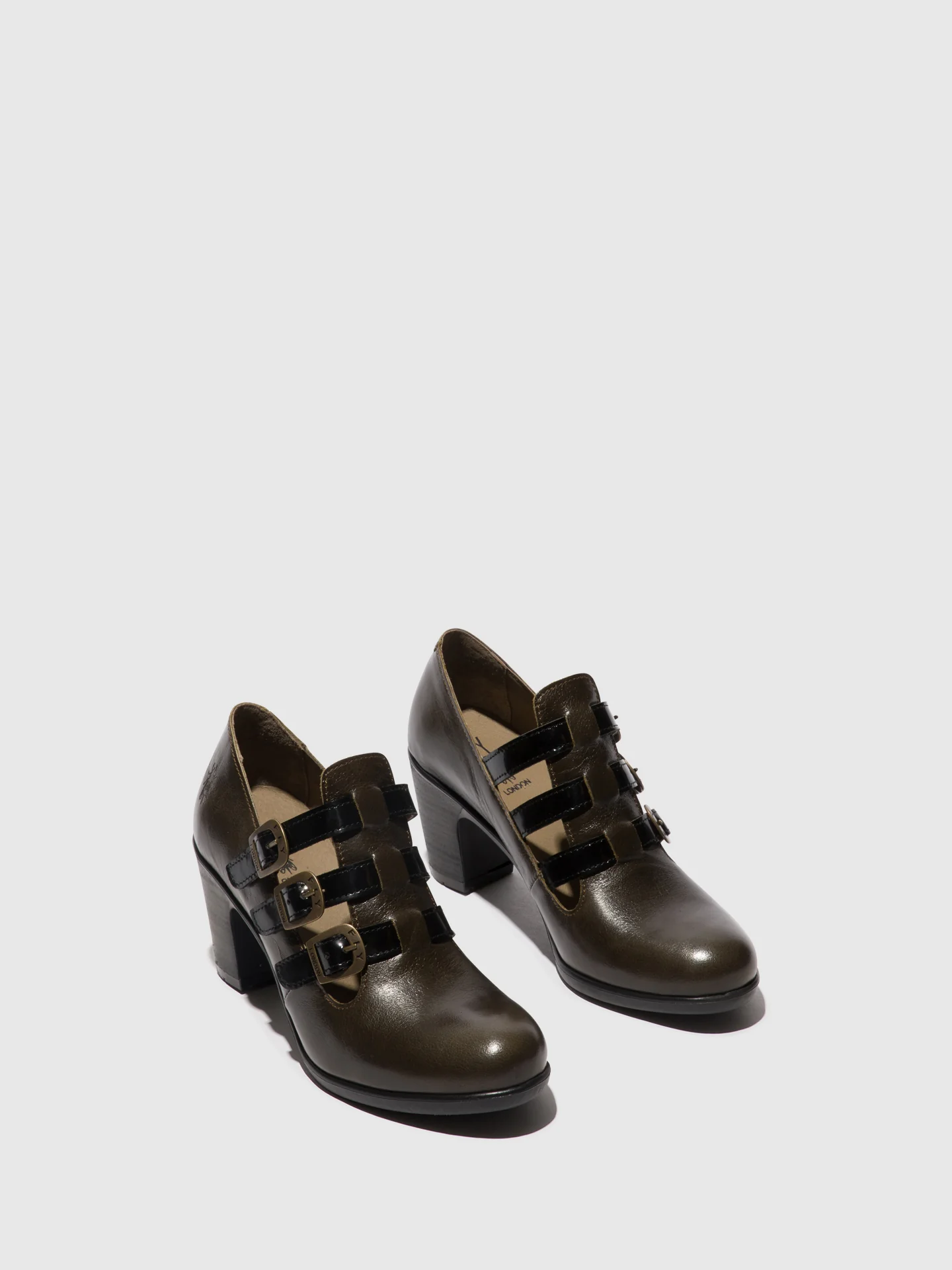 Buckle Shoes KACY011FLY SLUDGE/BLACK - Image 2