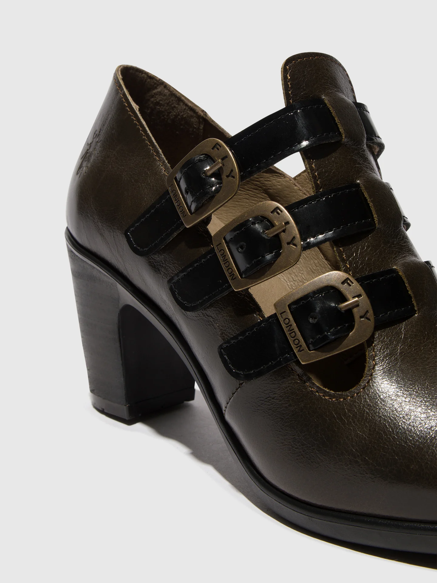 Buckle Shoes KACY011FLY SLUDGE/BLACK - Image 4