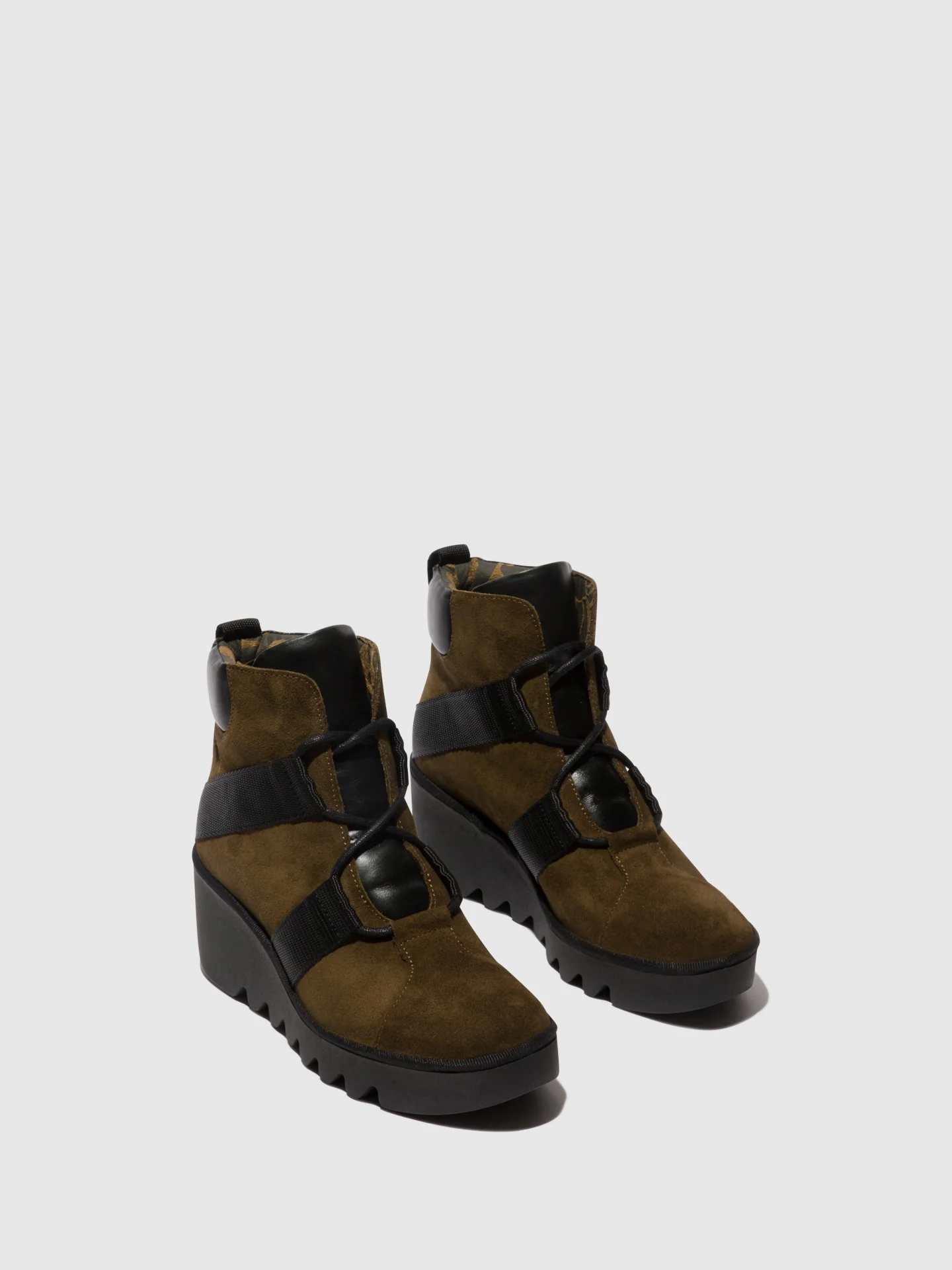 Lace-up Ankle Boots BLOM460FLY SLUDGE/BLACK - Image 2