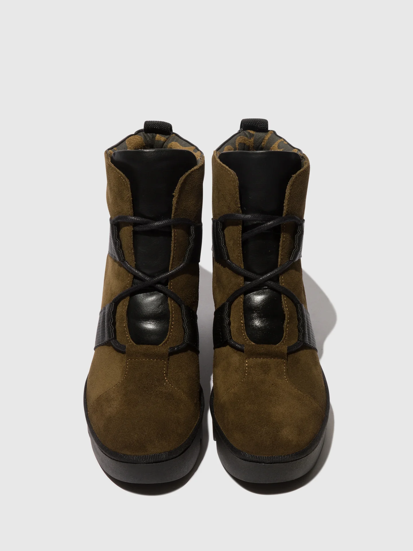 Lace-up Ankle Boots BLOM460FLY SLUDGE/BLACK - Image 4