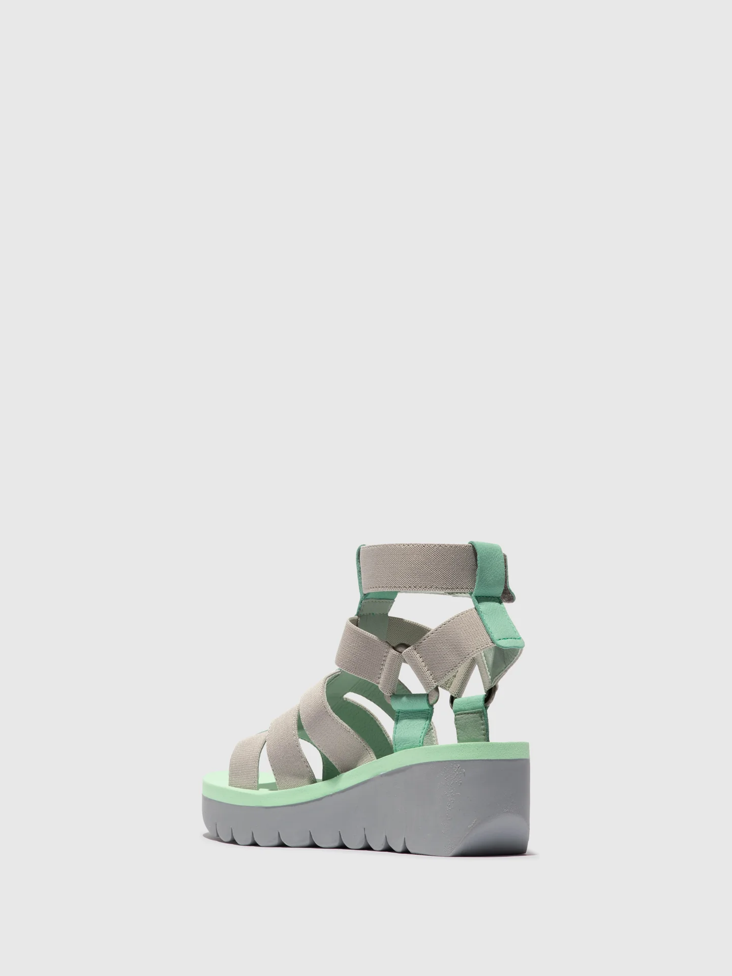 Strappy Sandals YUFI032FLY SPEARMINT/GREY/SPEARMINT - Image 3
