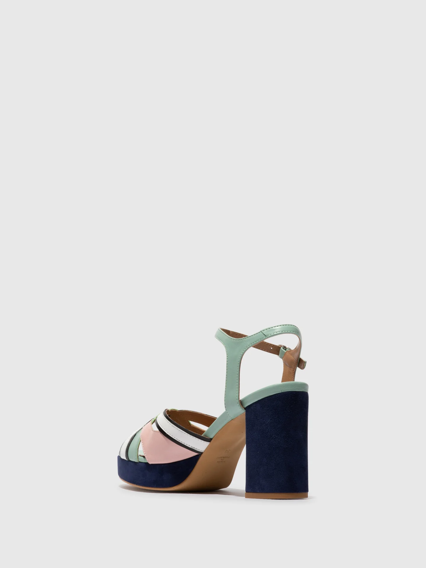 Sling-Back Sandals EZUI240FLY SPEARMINT/PALE PINK/BLACK/WHITE - Image 3