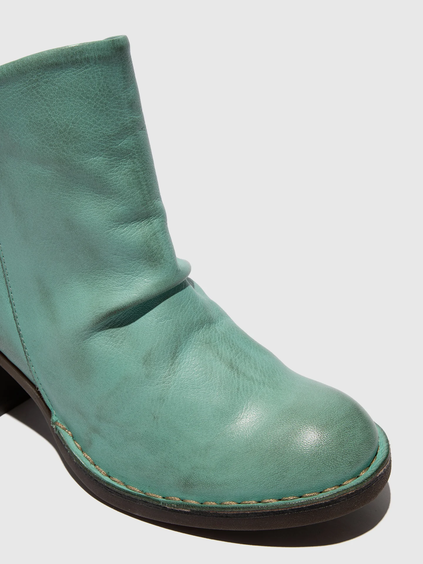 Zip Up Ankle Boots BELL061FLY SPEARMINT - Image 4