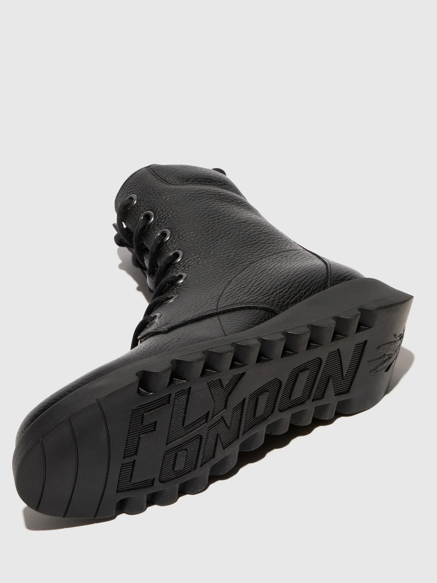 Lace-up Ankle Boots SILF015FLY STAR BLACK - Image 4