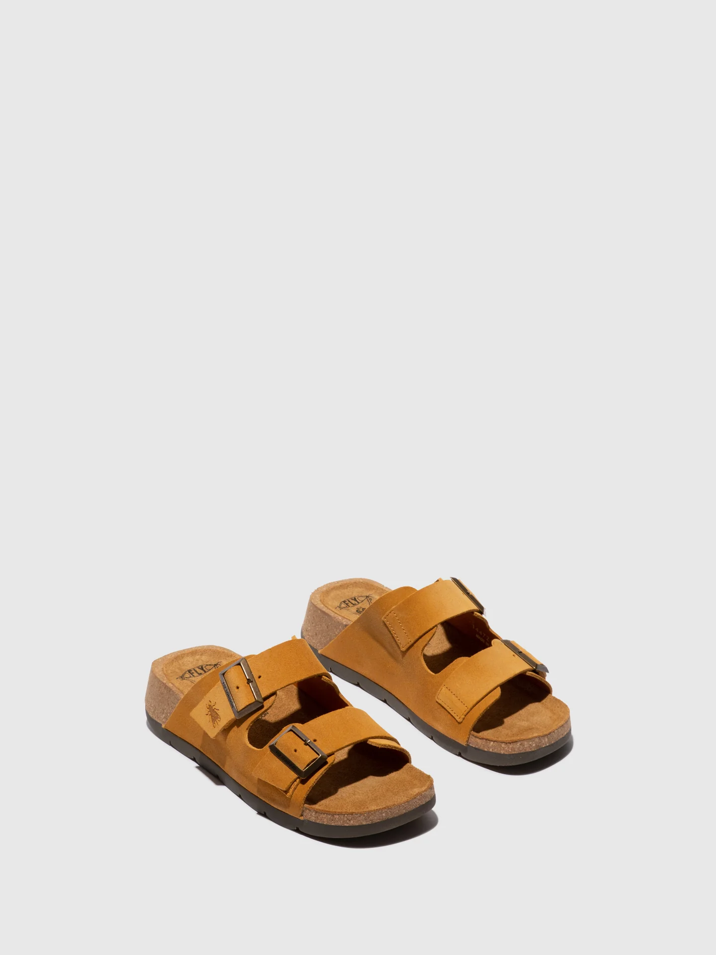 Buckle Sandals CAJA721FLY SUEDE MUSTARD - Image 2