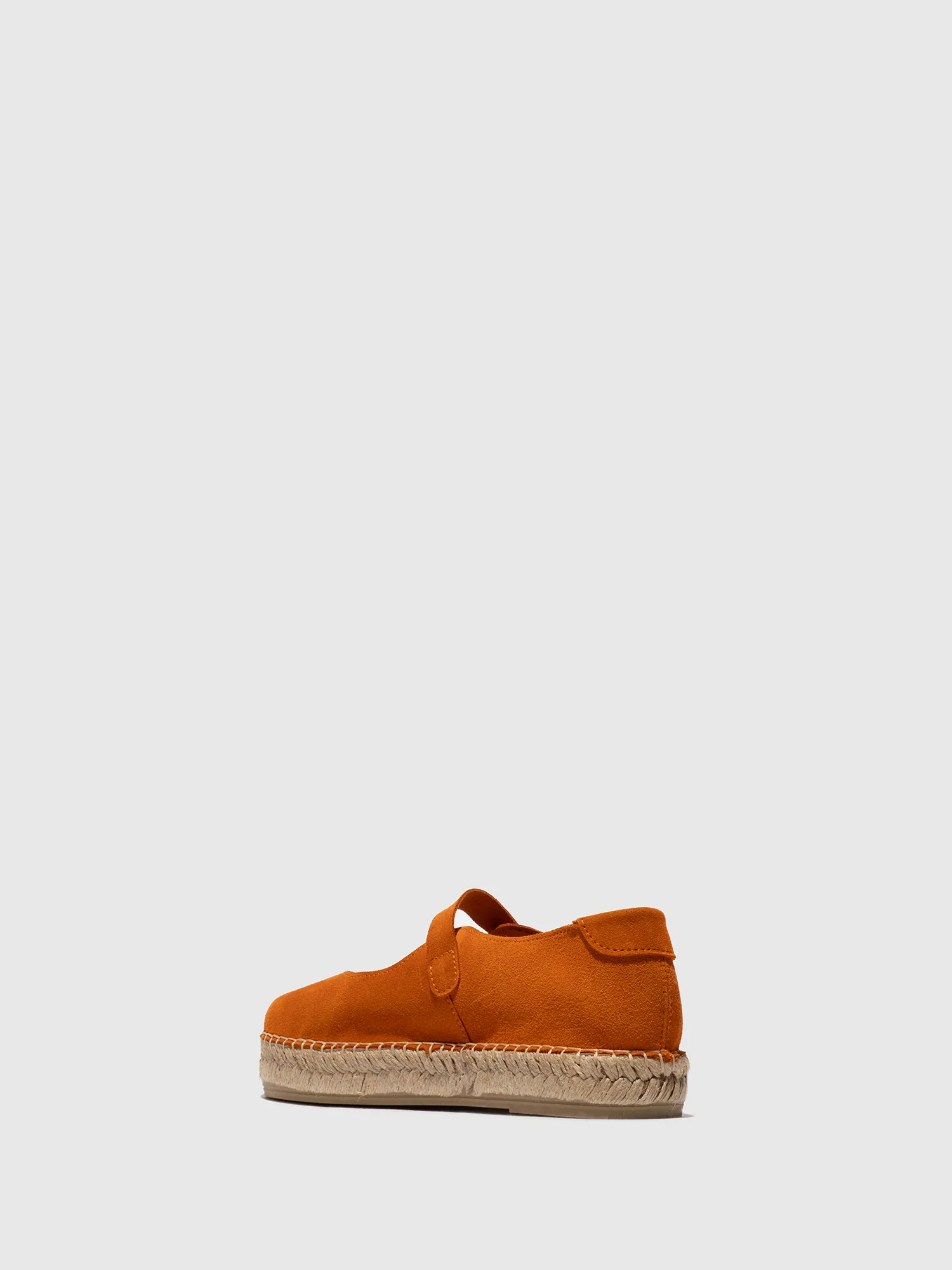 Round Toe Espadrilles SOIK554FLY SUEDE ORANGE - Image 3
