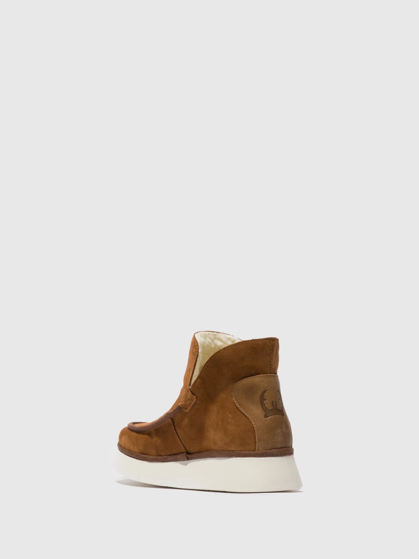 Round Toe Ankle Boots COZE348FLY SUEDE/RUG COGNAC - Image 3