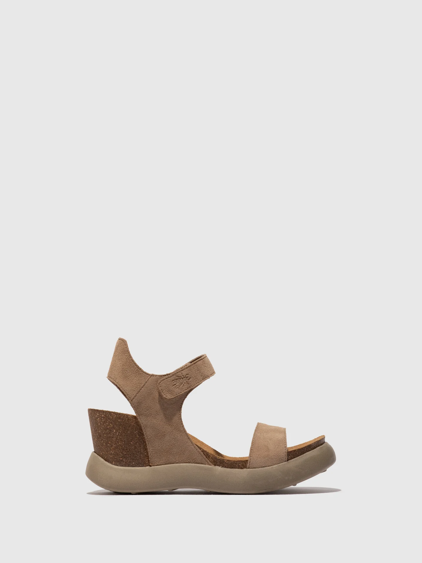 Velcro Sandals GOGO967FLY SUEDE TAUPE