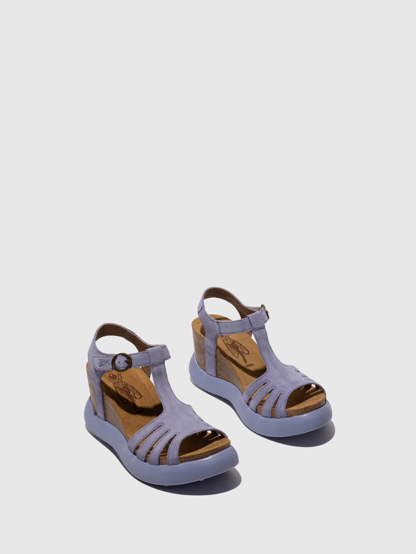 T-Strap Sandals GAIT959FLY SUEDE VIOLET - Image 2