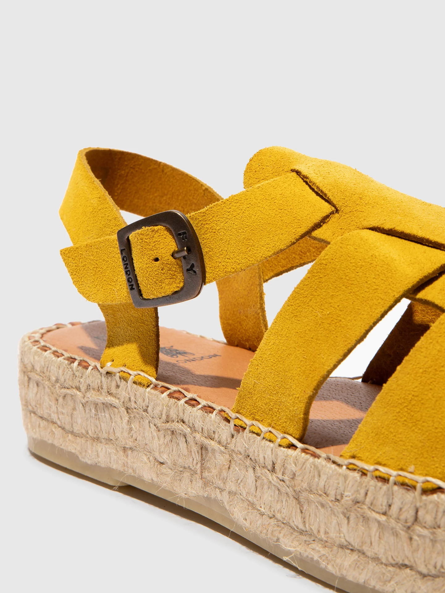 Sling-Back Espadrilles PAWI524FLY SUEDE YELLOW - Image 4
