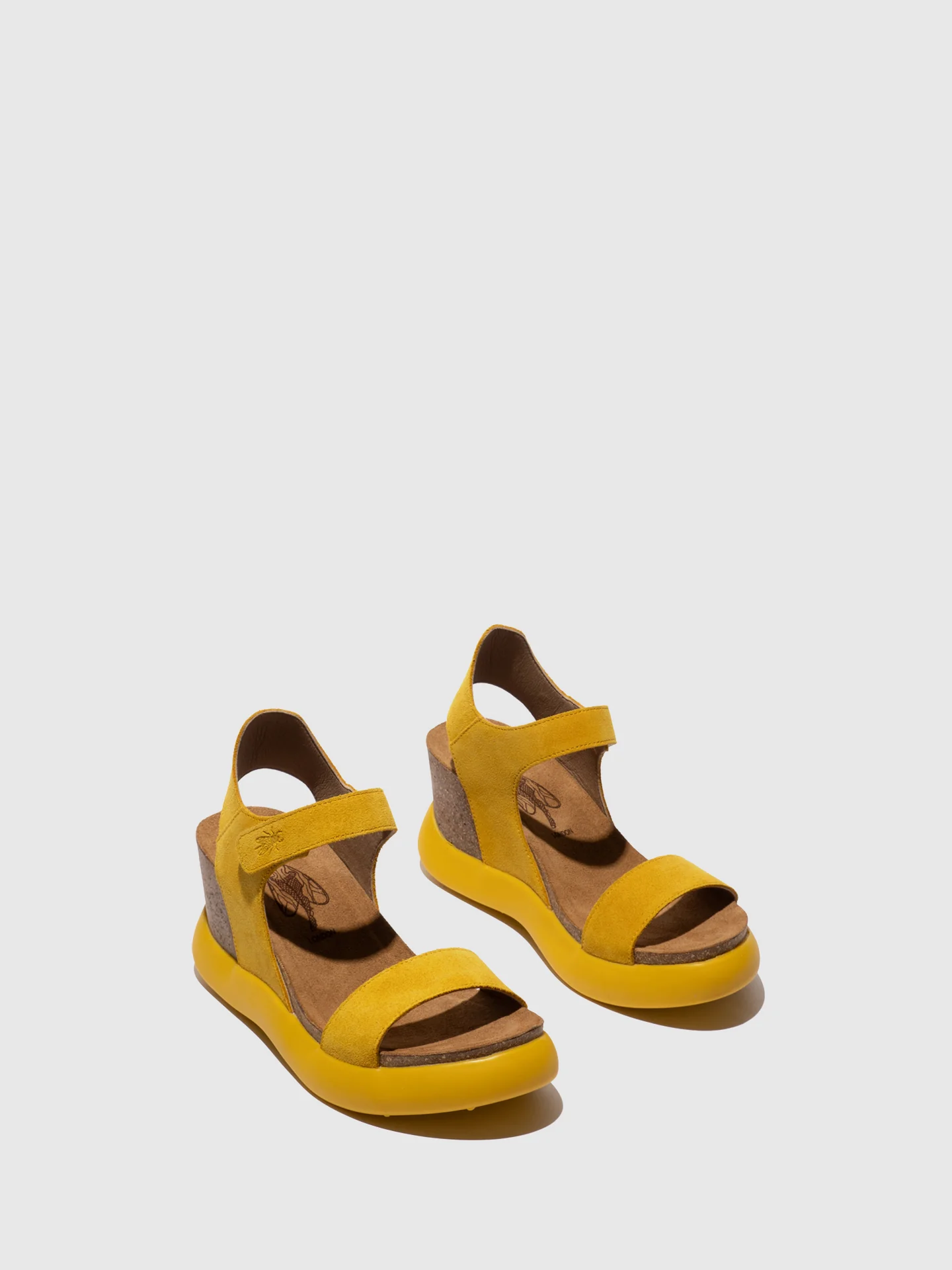 Velcro Sandals GOGO967FLY SUEDE YELLOW - Image 2