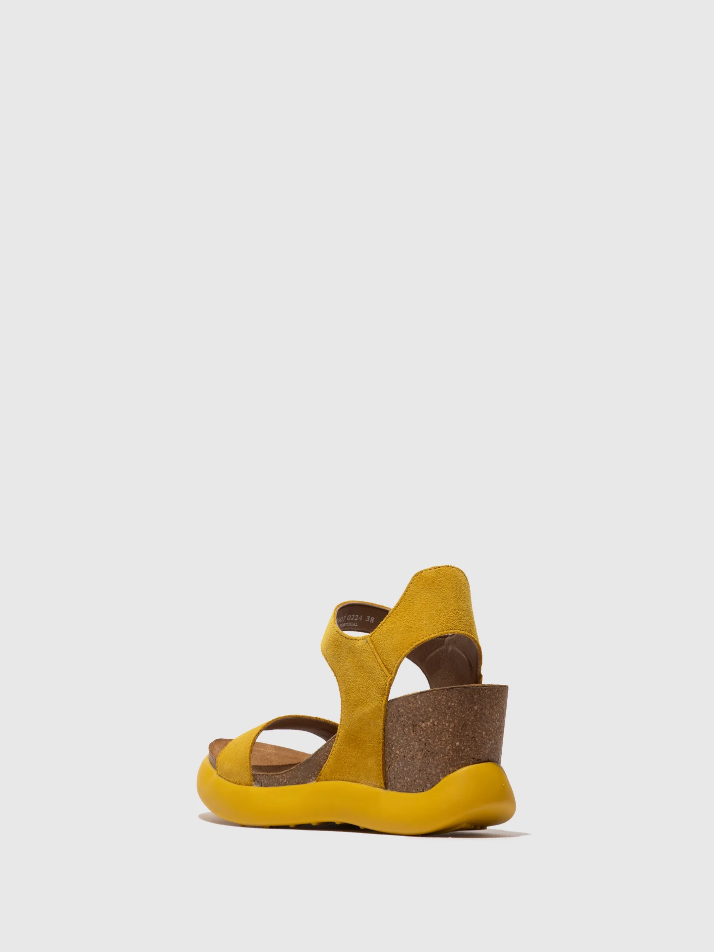 Velcro Sandals GOGO967FLY SUEDE YELLOW - Image 3