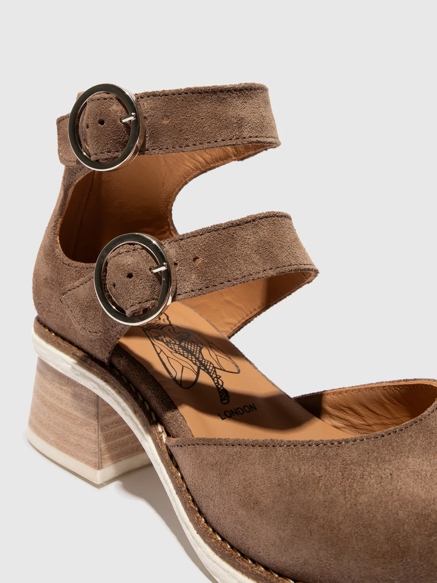 Ankle Strap Shoes CAIR089FLY TAUPE - Image 4
