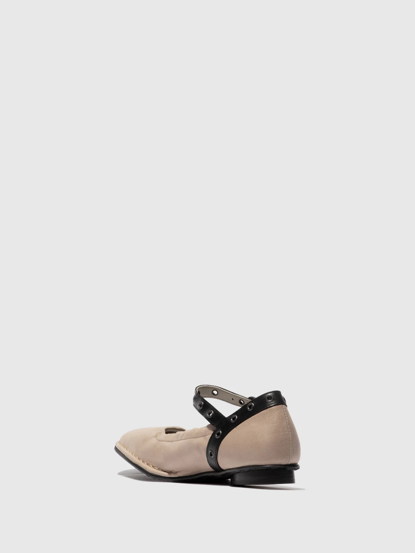Flat Ballerinas BEWI263FLY TAUPE/BLACK - Image 3