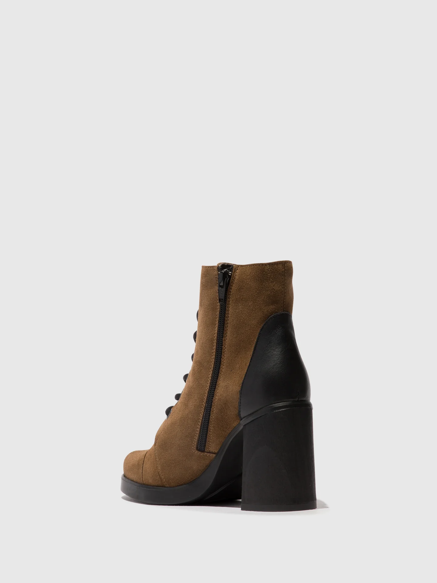 Lace-up Ankle Boots SONY989FLY TAUPE/BLACK - Image 3