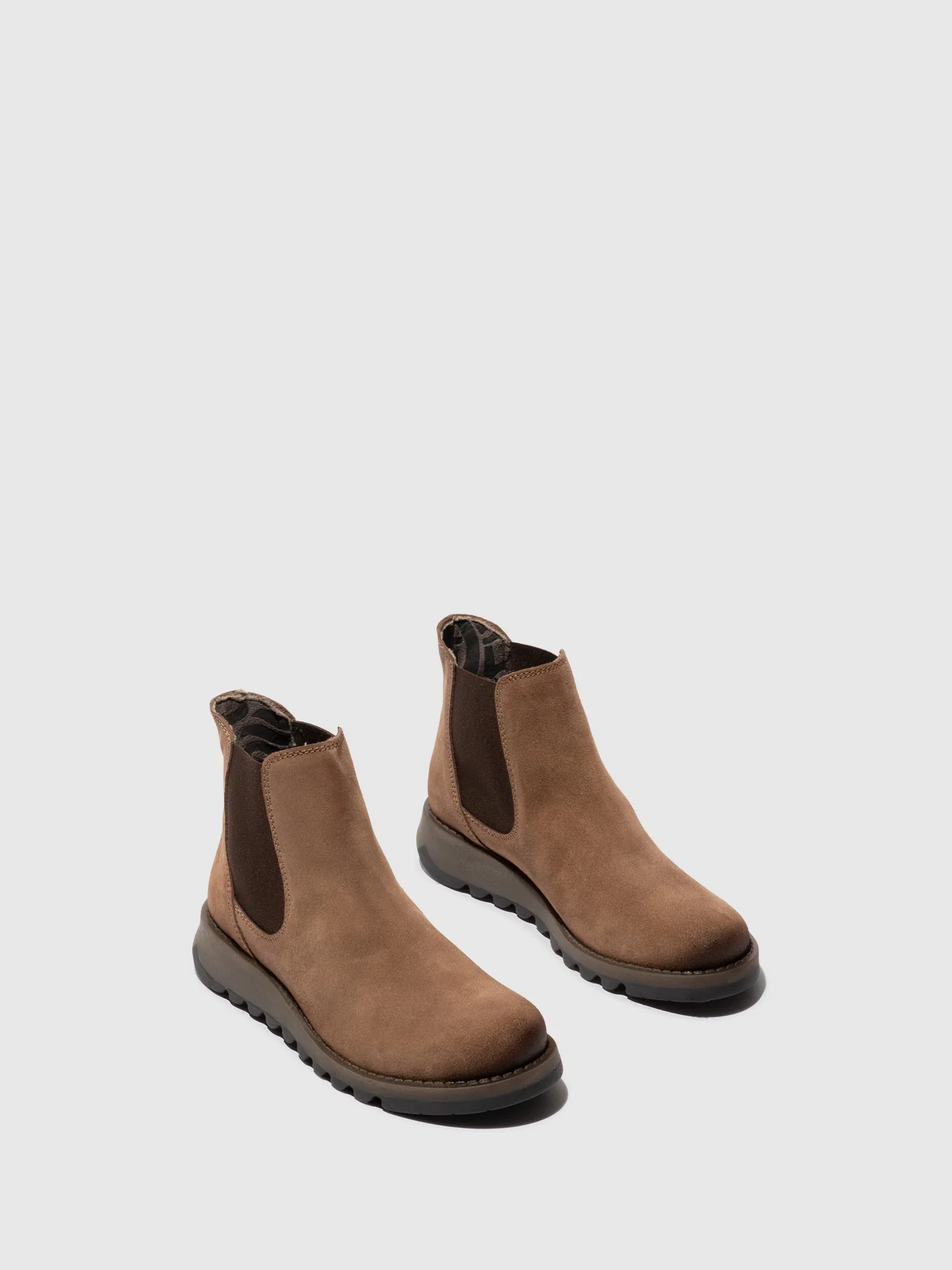 Chelsea Ankle Boots SALV195FLY TAUPE (BROWN ELASTIC) - Image 2