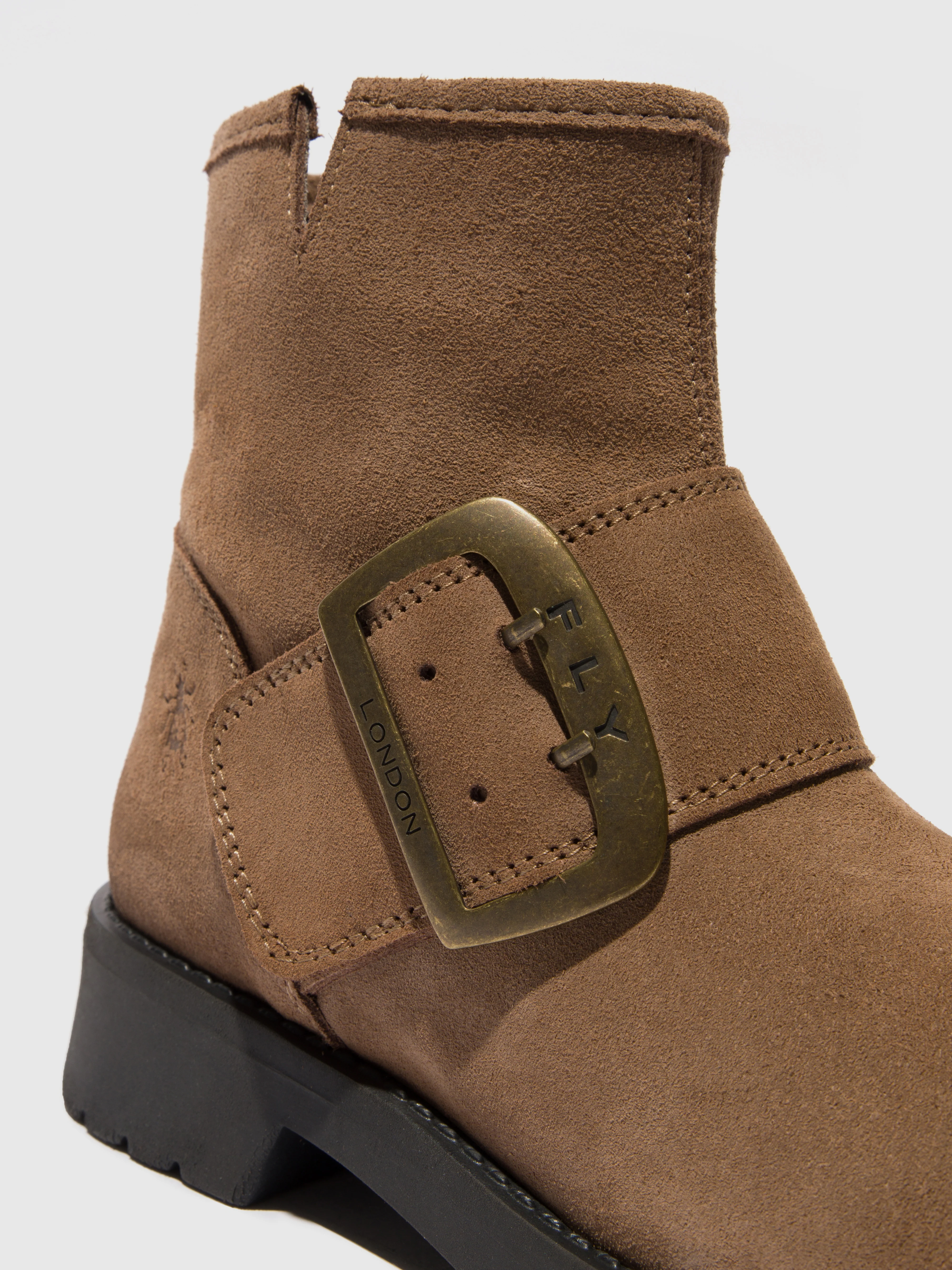 Buckle Ankle Boots RILY991FLY TAUPE - Image 4