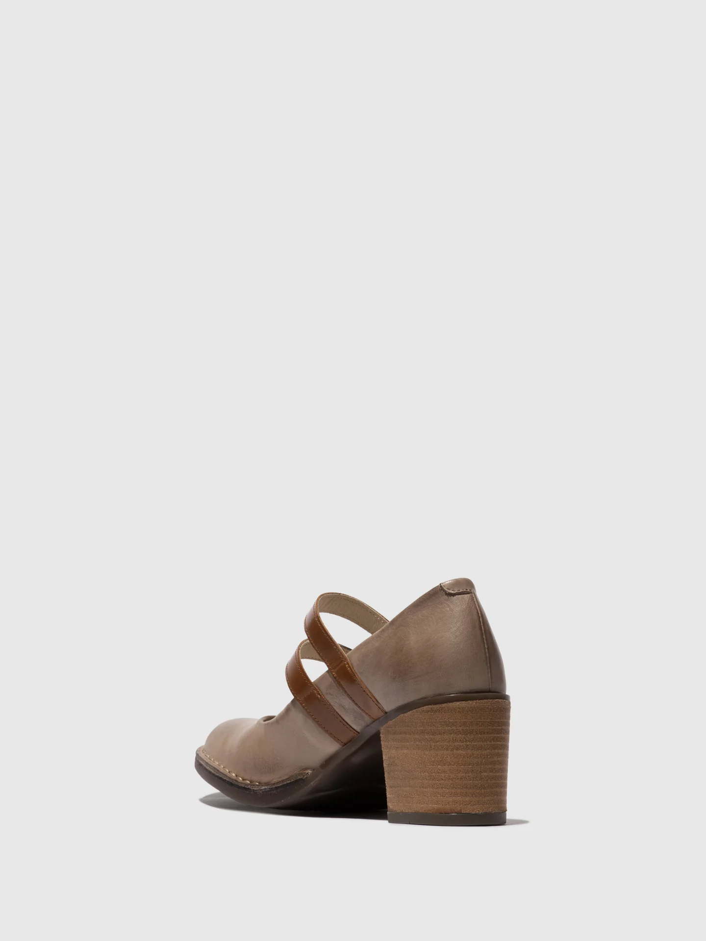 Double Buckle Shoes BALY106FLY TAUPE/CAMEL - Image 3