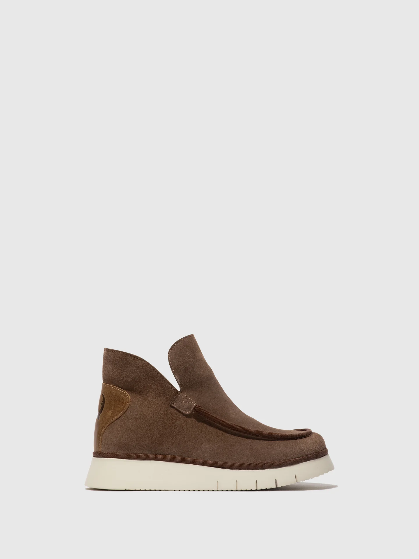 Round Toe Ankle Boots COZE348FLY TAUPE/CAMEL