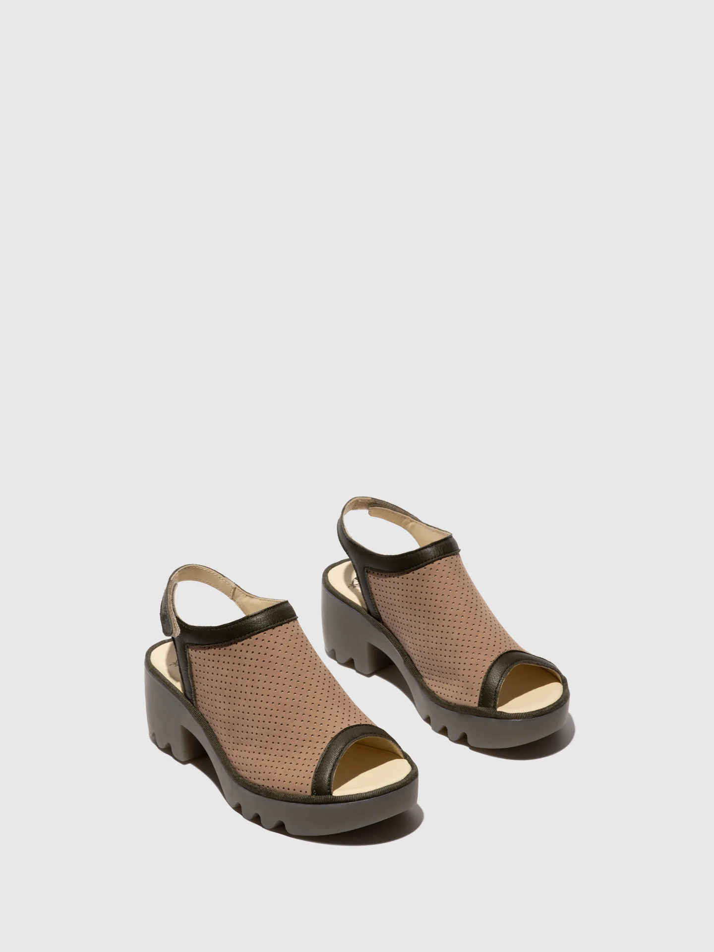 Sling-Back Sandals TEIF577FLY TAUPE/KHAKI - Image 2