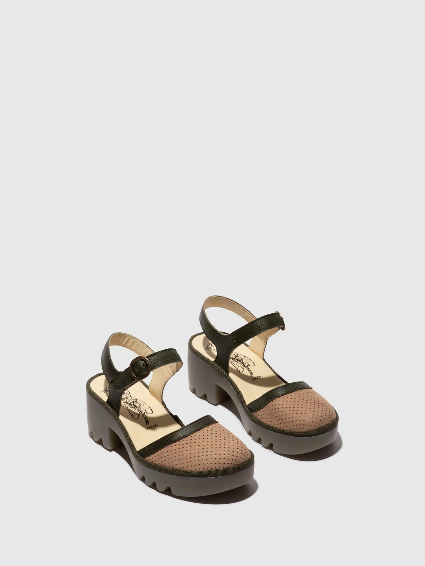 Sling-Back Sandals TEYO583FLY TAUPE/KHAKI - Image 2