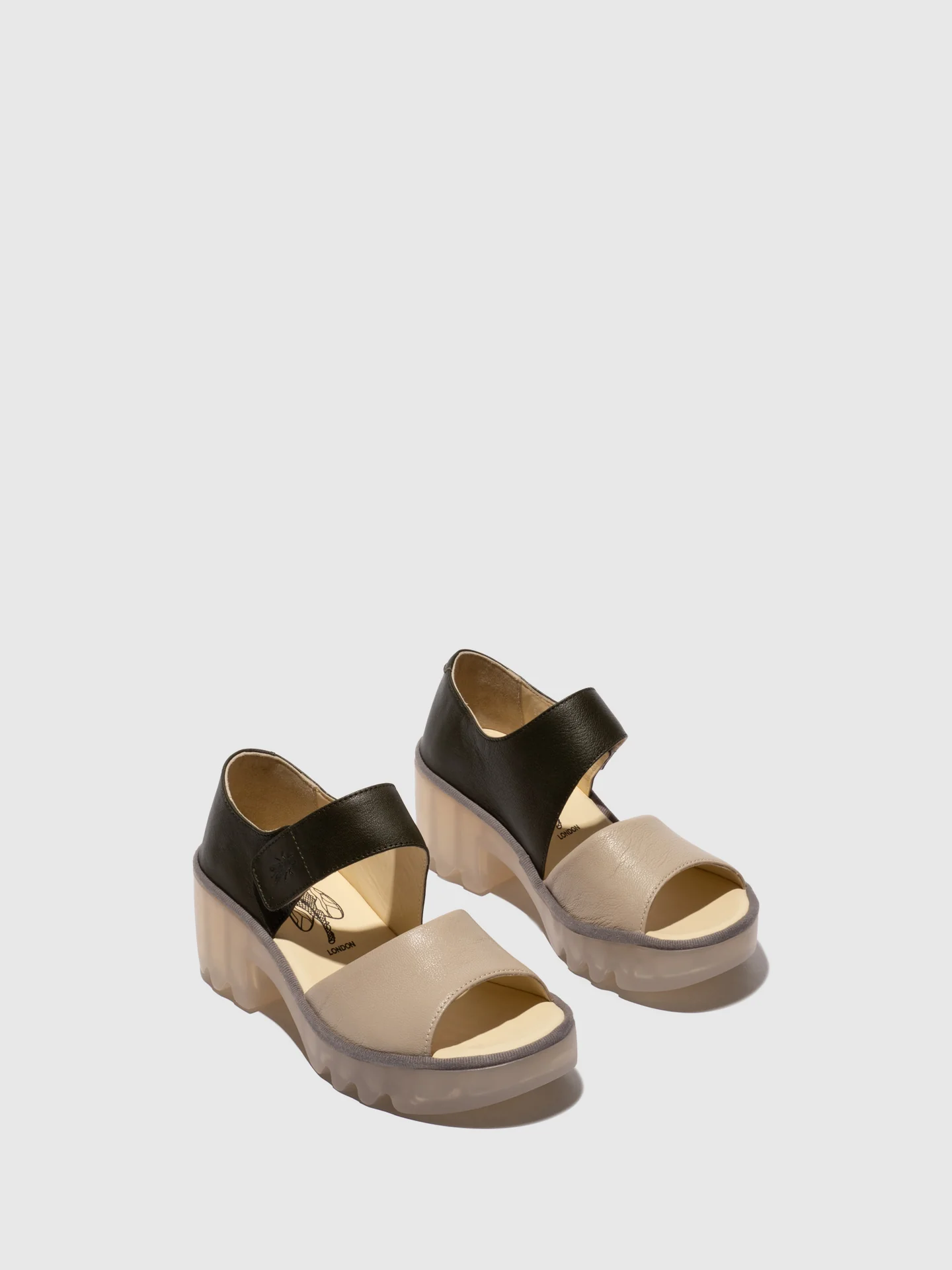Velcro Sandals TAAR558FLY TAUPE/KHAKI - Image 2