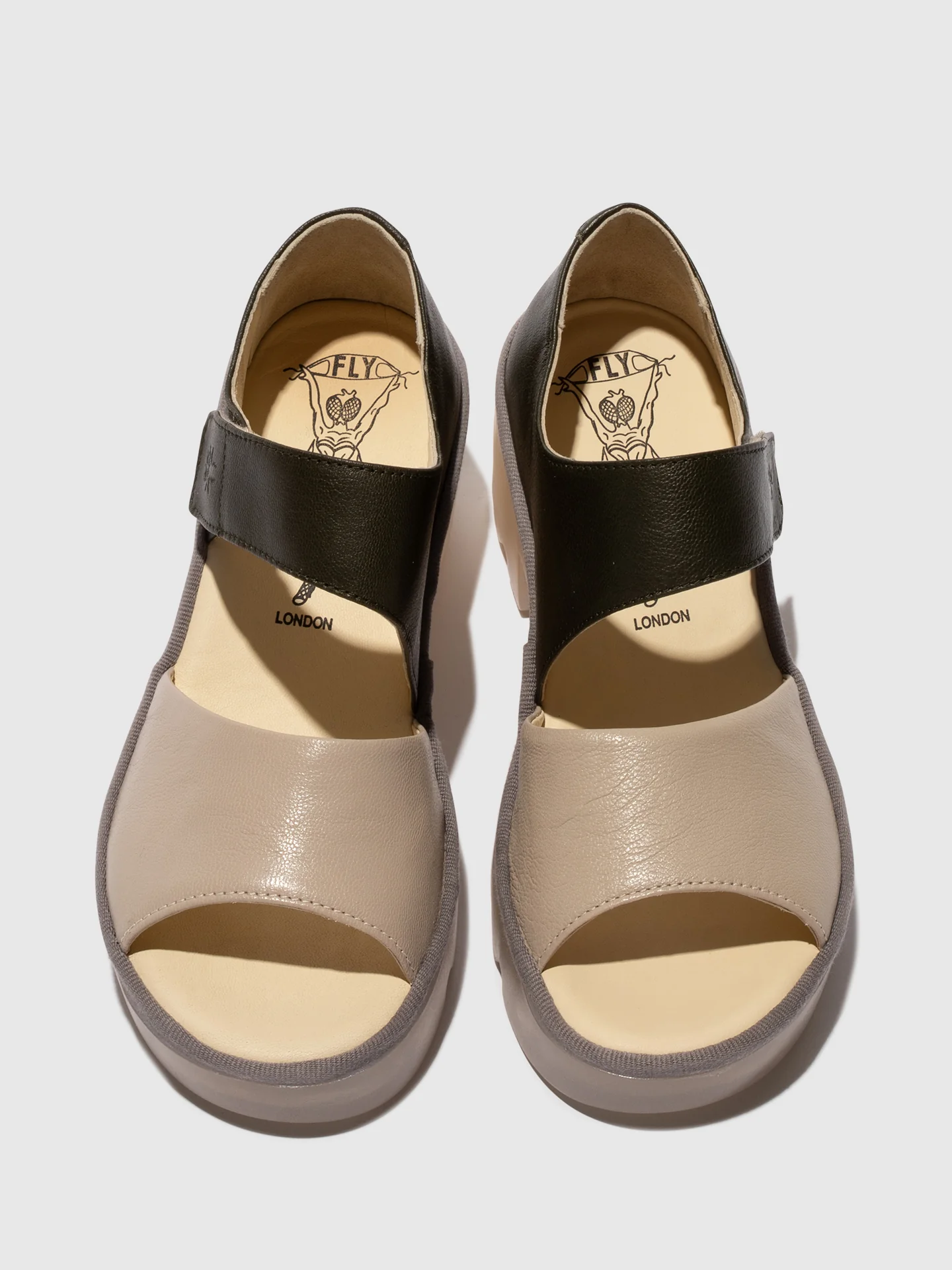 Velcro Sandals TAAR558FLY TAUPE/KHAKI - Image 4