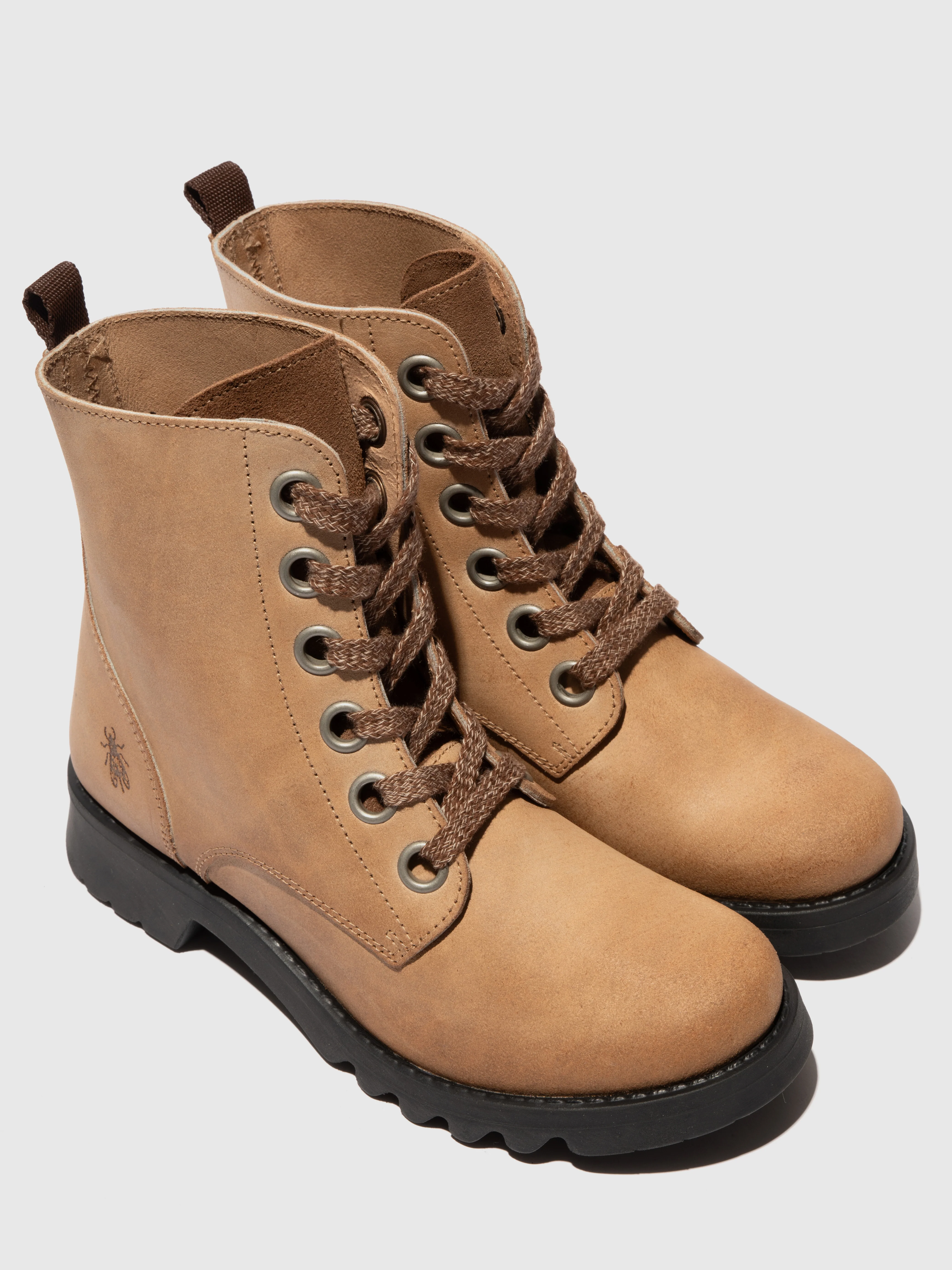 Lace-up Ankle Boots ROOG186FLY TAUPE - Image 4
