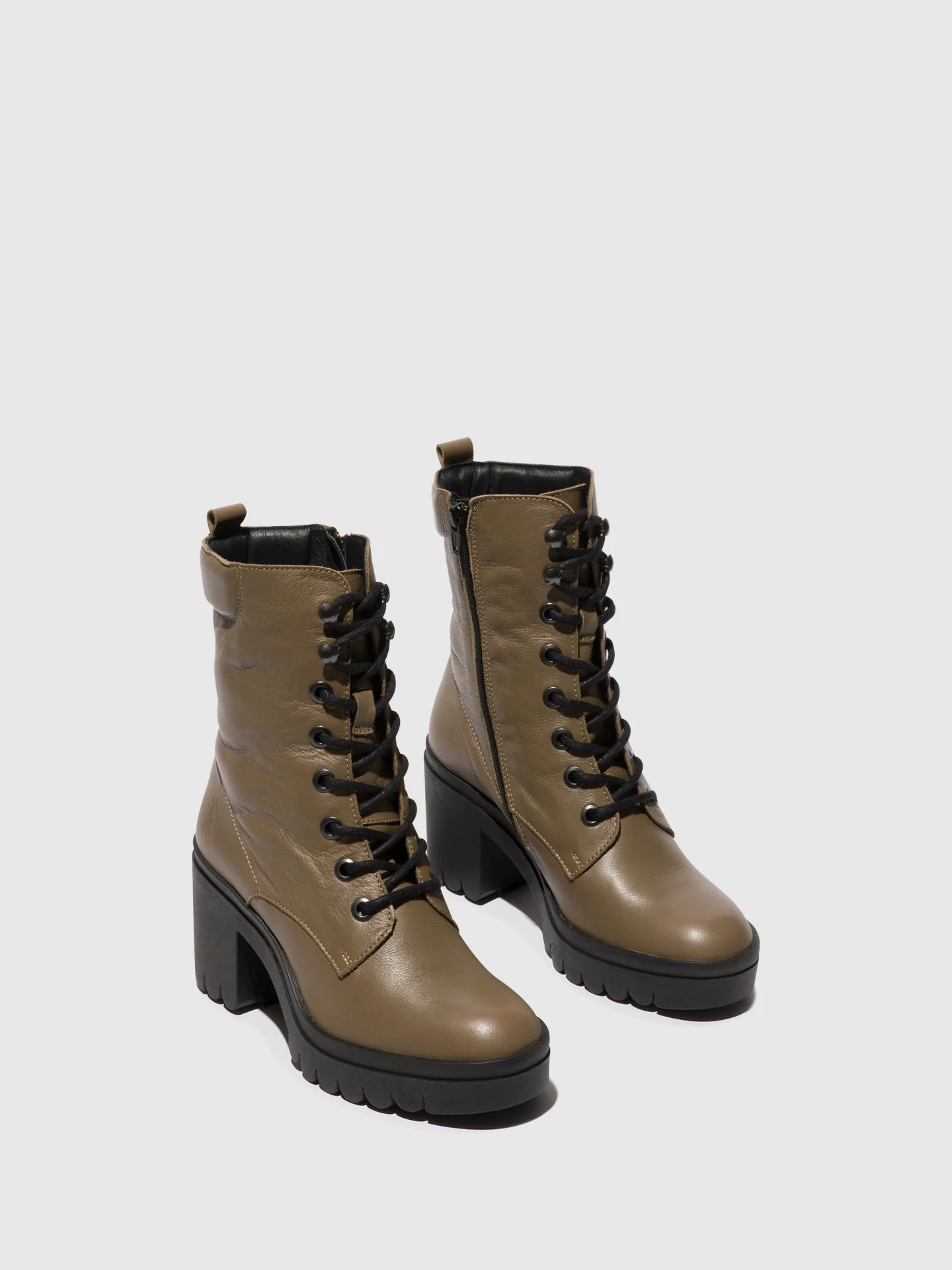 Lace-up Ankle Boots TIEL642FLY TAUPE - Image 2