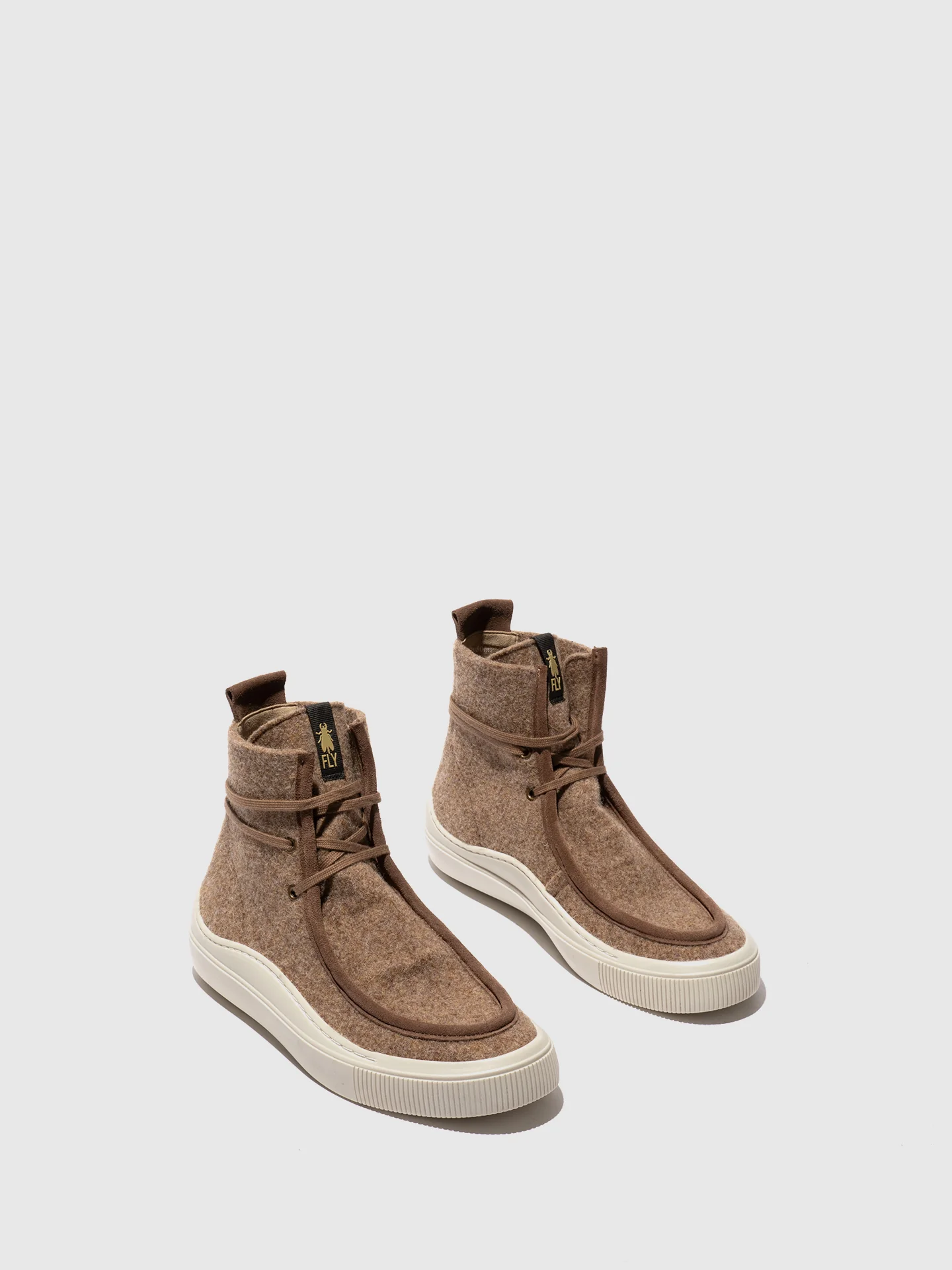 Lace-up Trainers SAFY708FLY TAUPE - Image 2