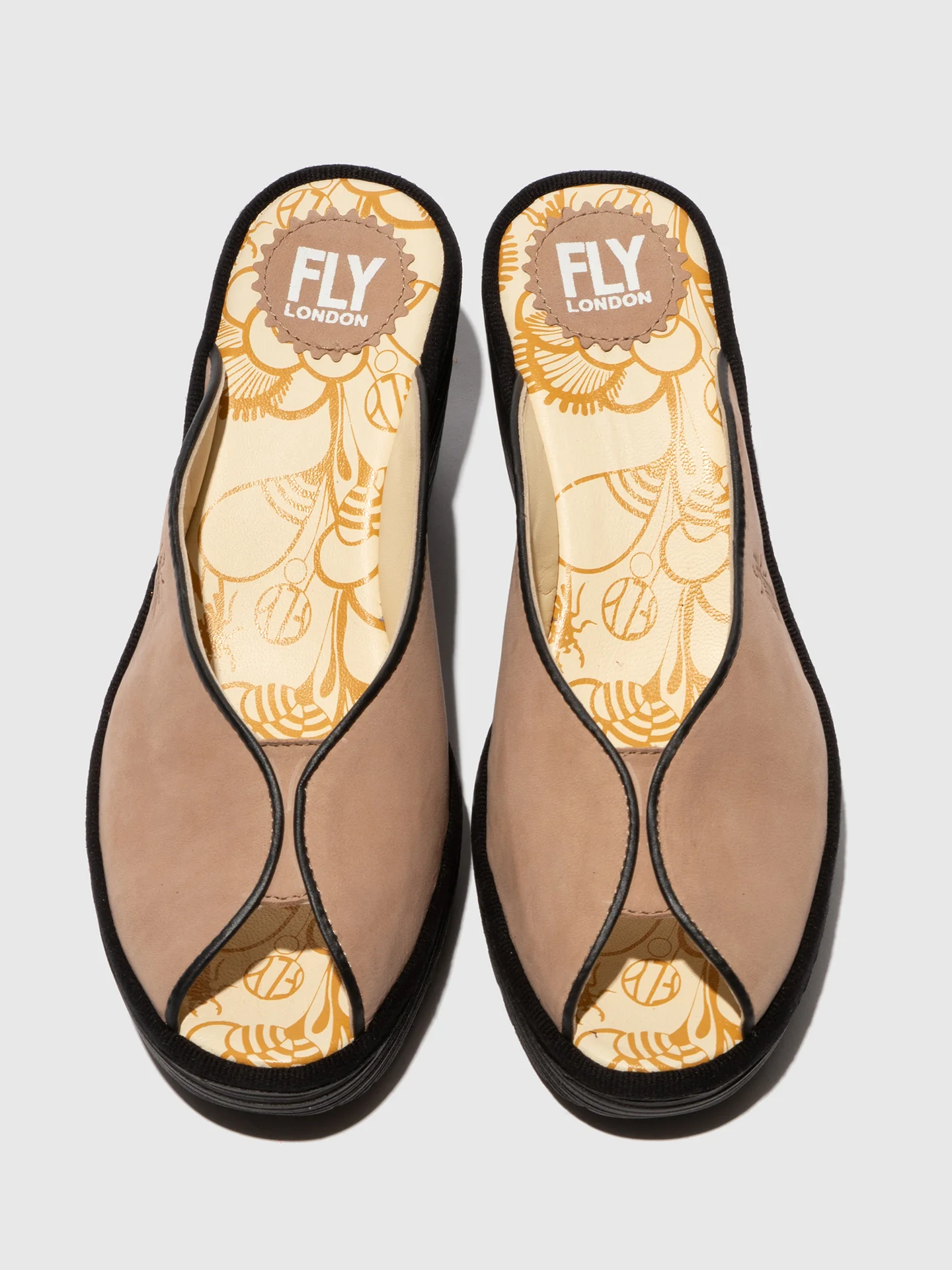 Slip-on Mules YOUN554FLY TAUPE - Image 4