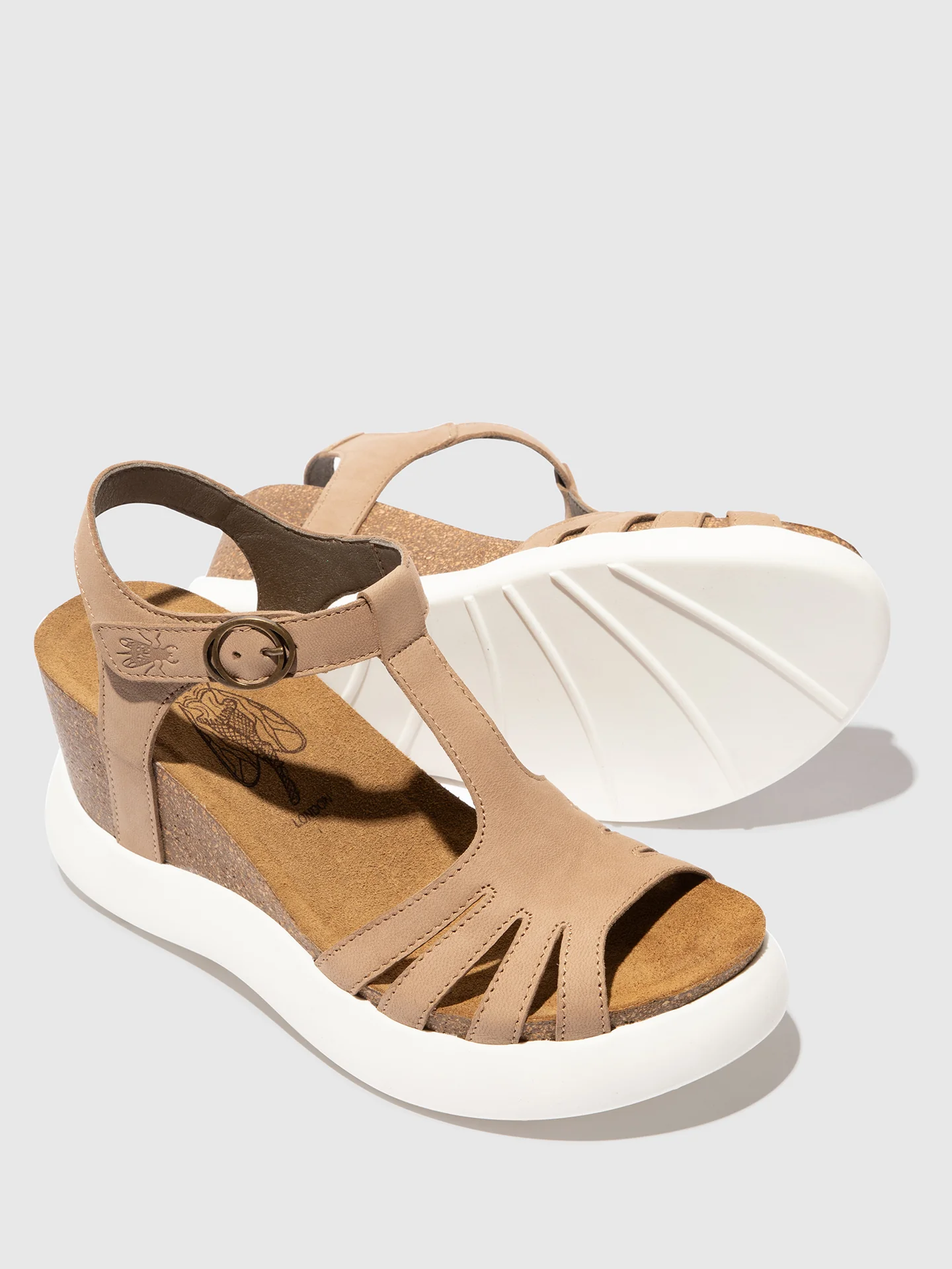 T-Strap Sandals GAIT959FLY TAUPE - Image 4