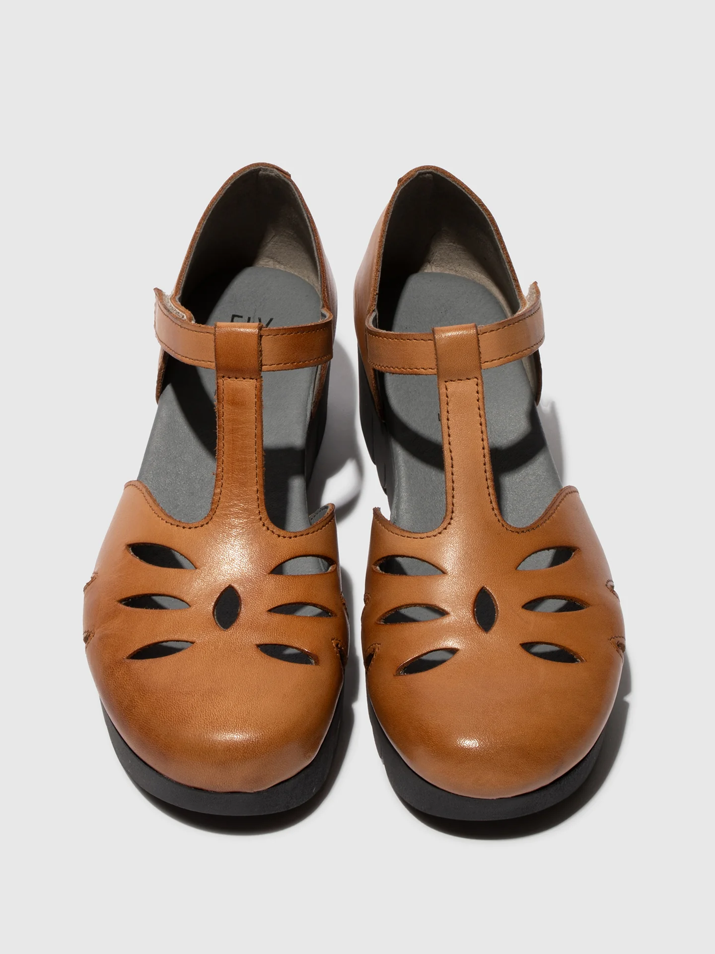 T-Strap Sandals VELT224FLY TAUPE - Image 4