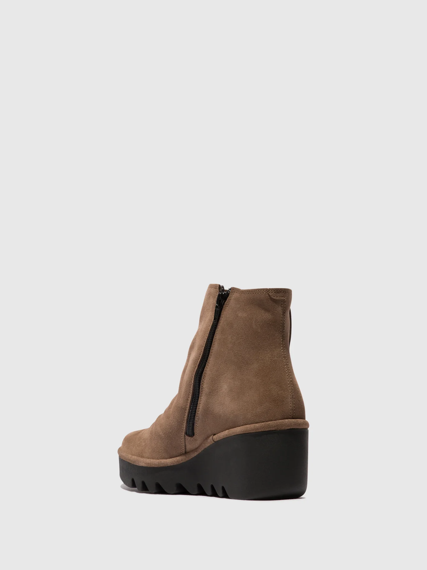Zip Up Ankle Boots BROM344FLY TAUPE - Image 3