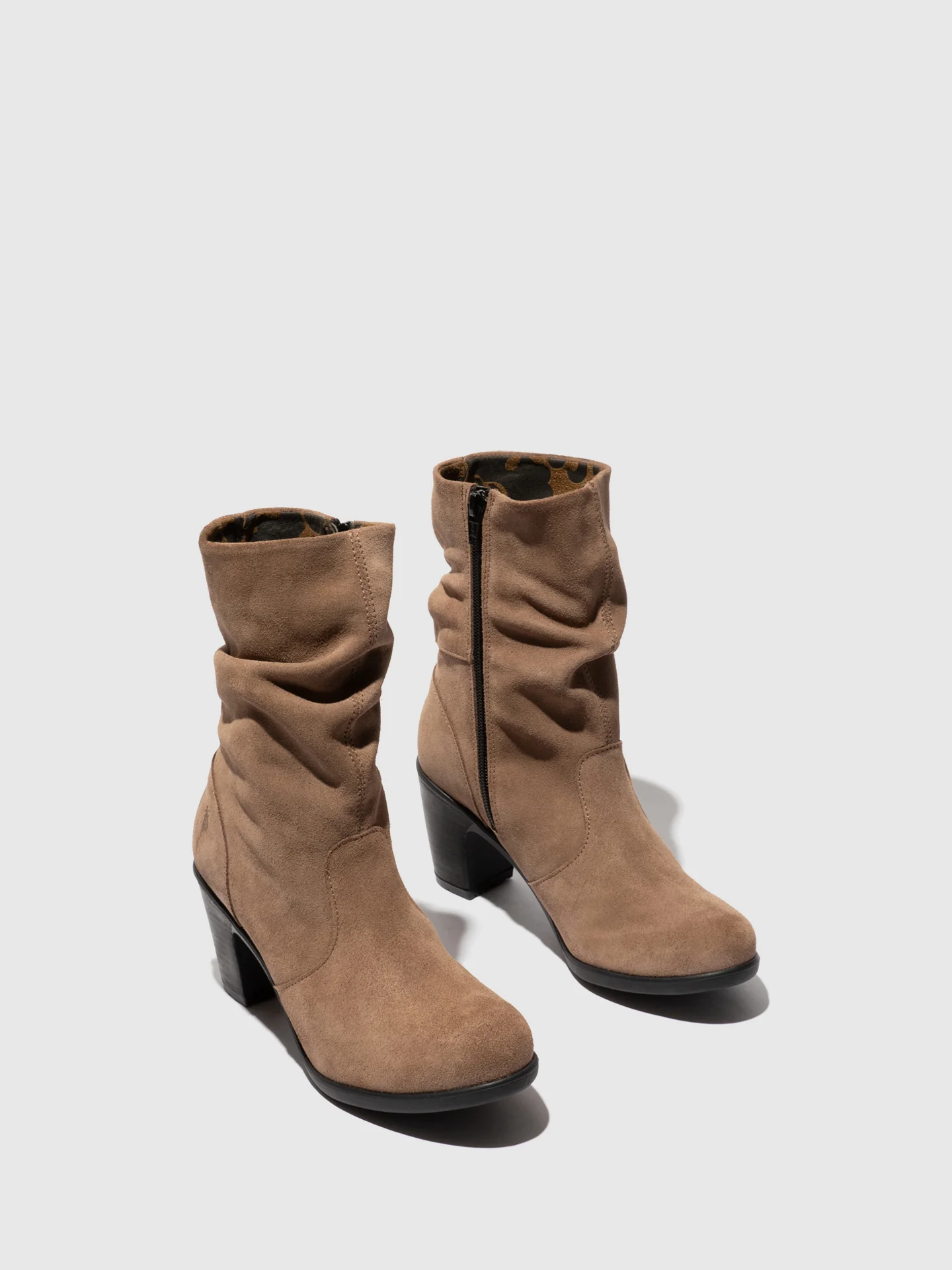 Zip Up Ankle Boots KLEI152FLY TAUPE - Image 2